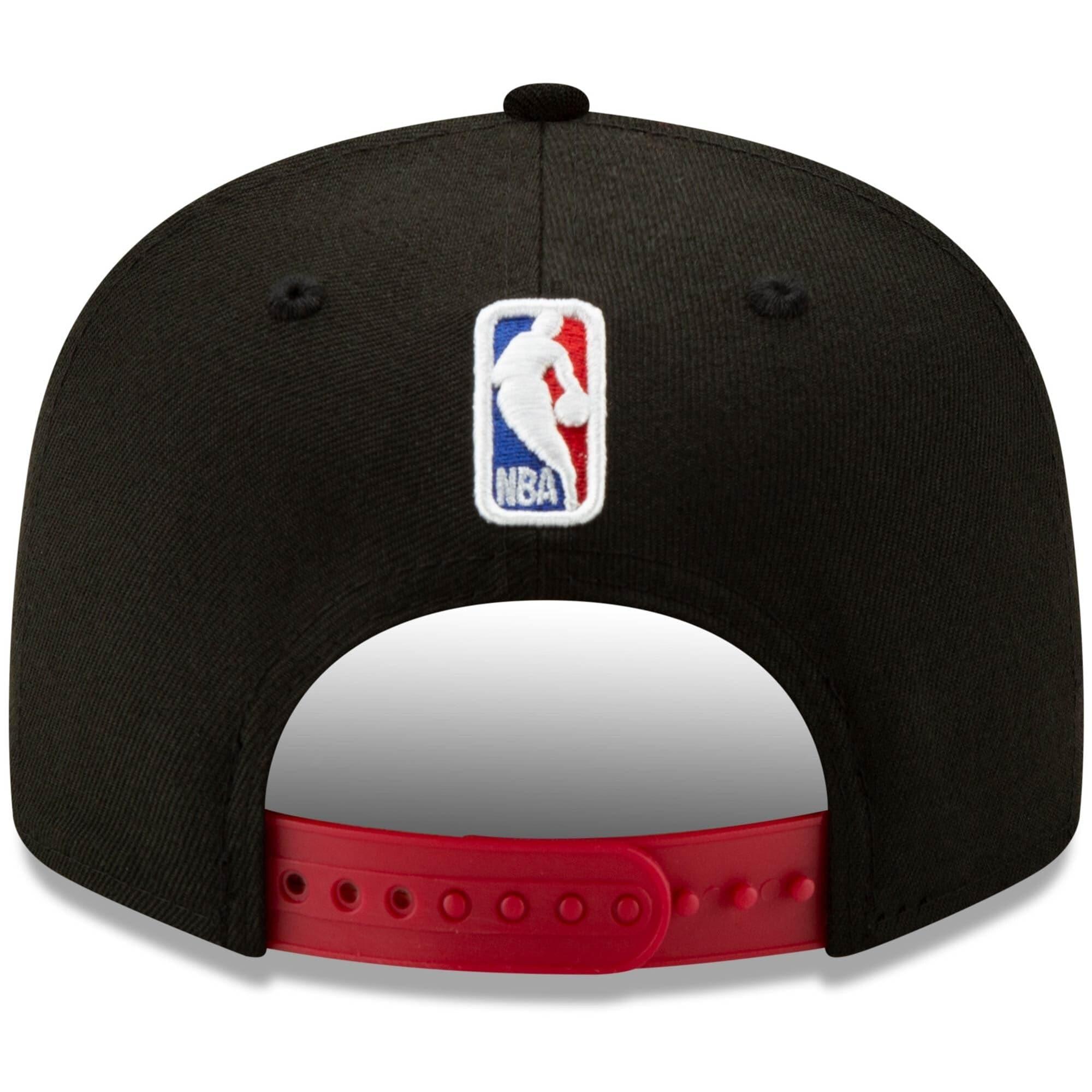 New Era Caps Miami Heat New Era NBA 2020 Back Half 9FIFTY Snapback Hat - Black