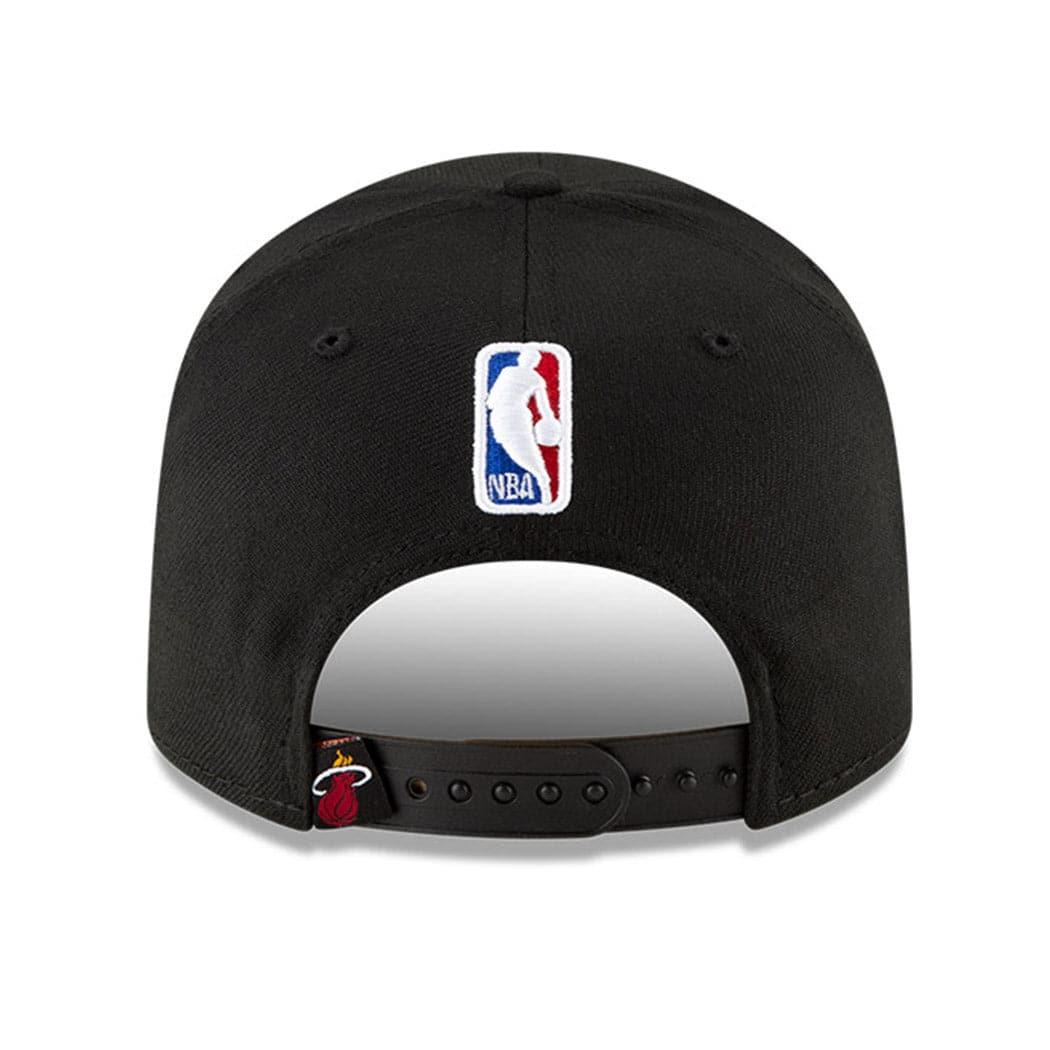 New Era Caps Miami Heat New Era NBA 2020 Tip-Off 9FIFTY Stretch-Snap Curve Hat - Black
