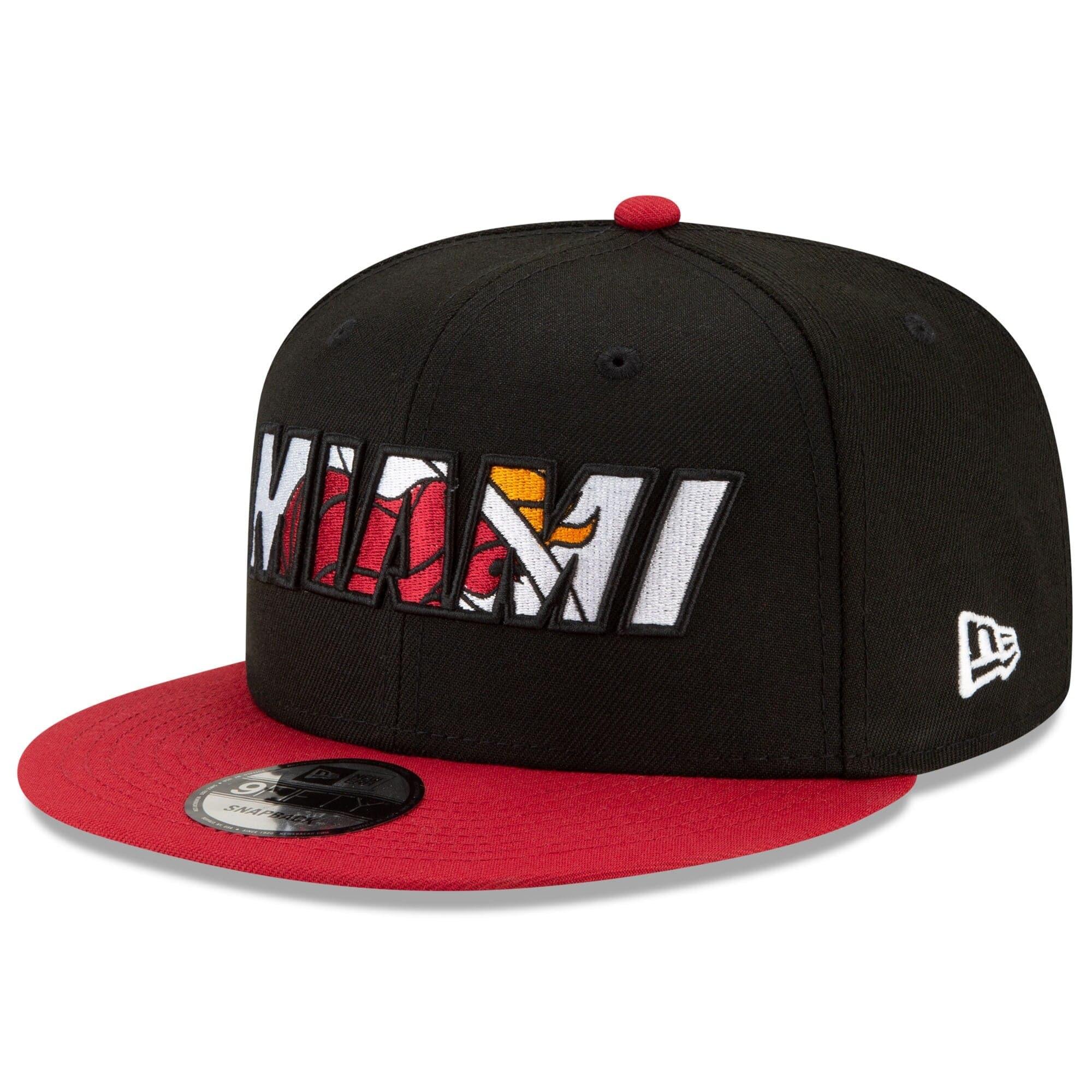 New Era Caps Miami Heat New Era NBA 2021 Draft 9FIFTY Snapback Hat - Black