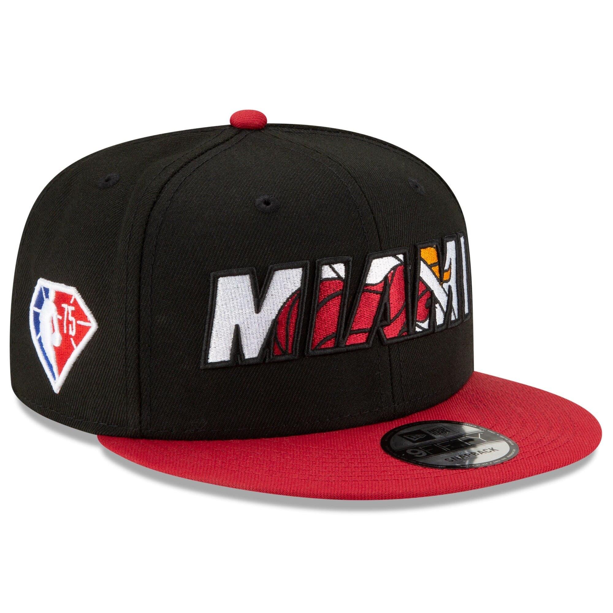 New Era Caps Miami Heat New Era NBA 2021 Draft 9FIFTY Snapback Hat - Black