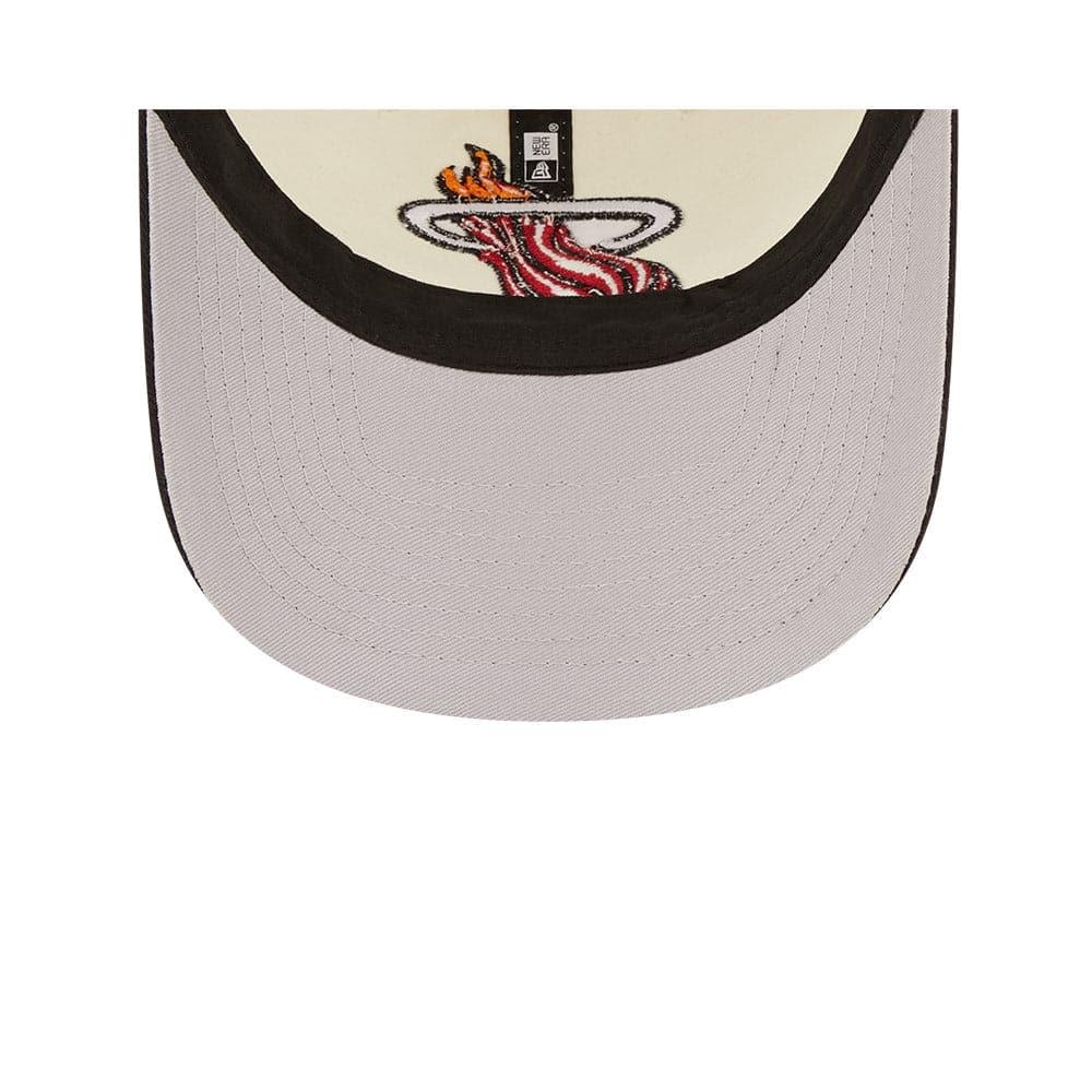New Era Caps Miami Heat New Era NBA 2022 Draft 9TWENTY Strapback Hat - Cream