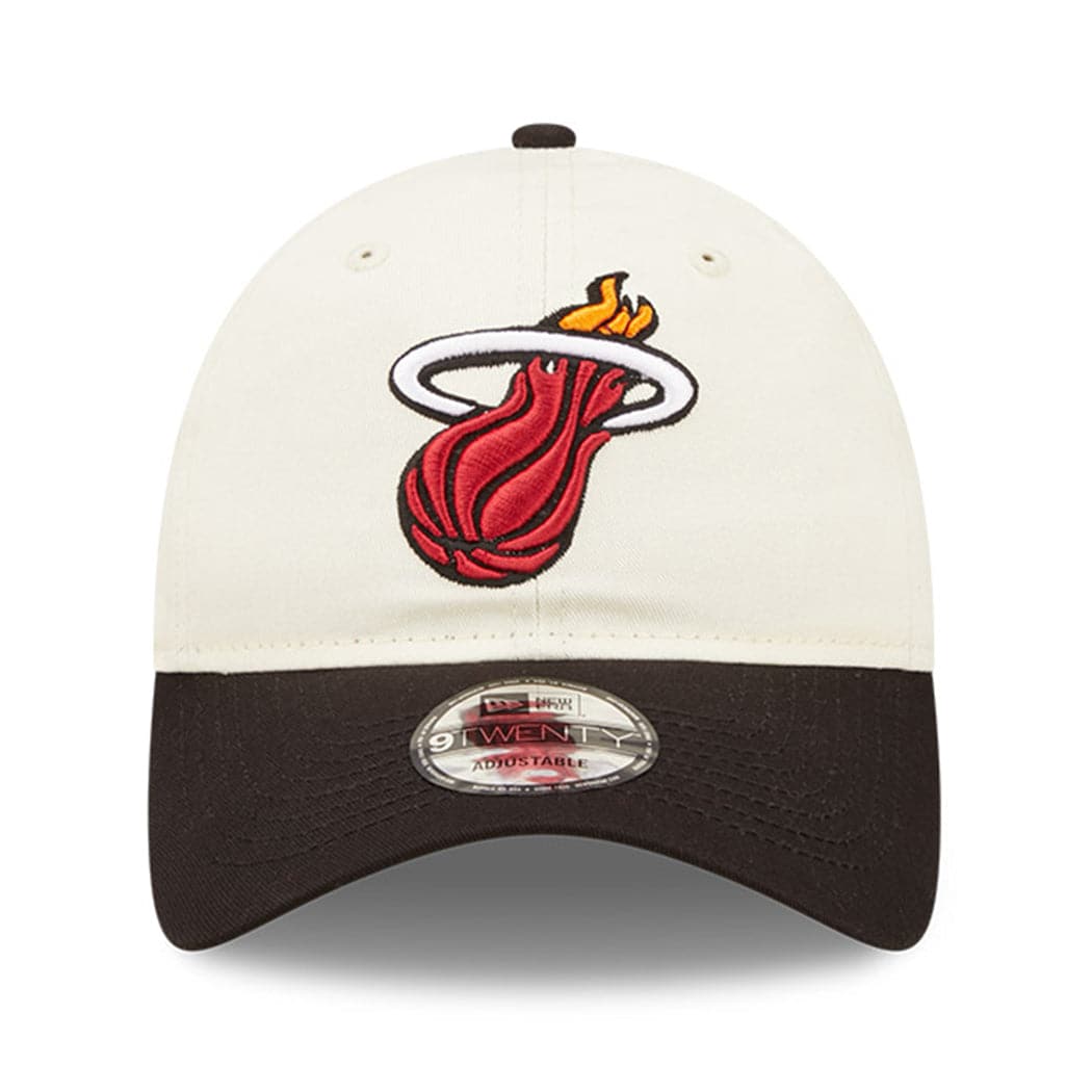New Era Caps Miami Heat New Era NBA 2022 Draft 9TWENTY Strapback Hat - Cream