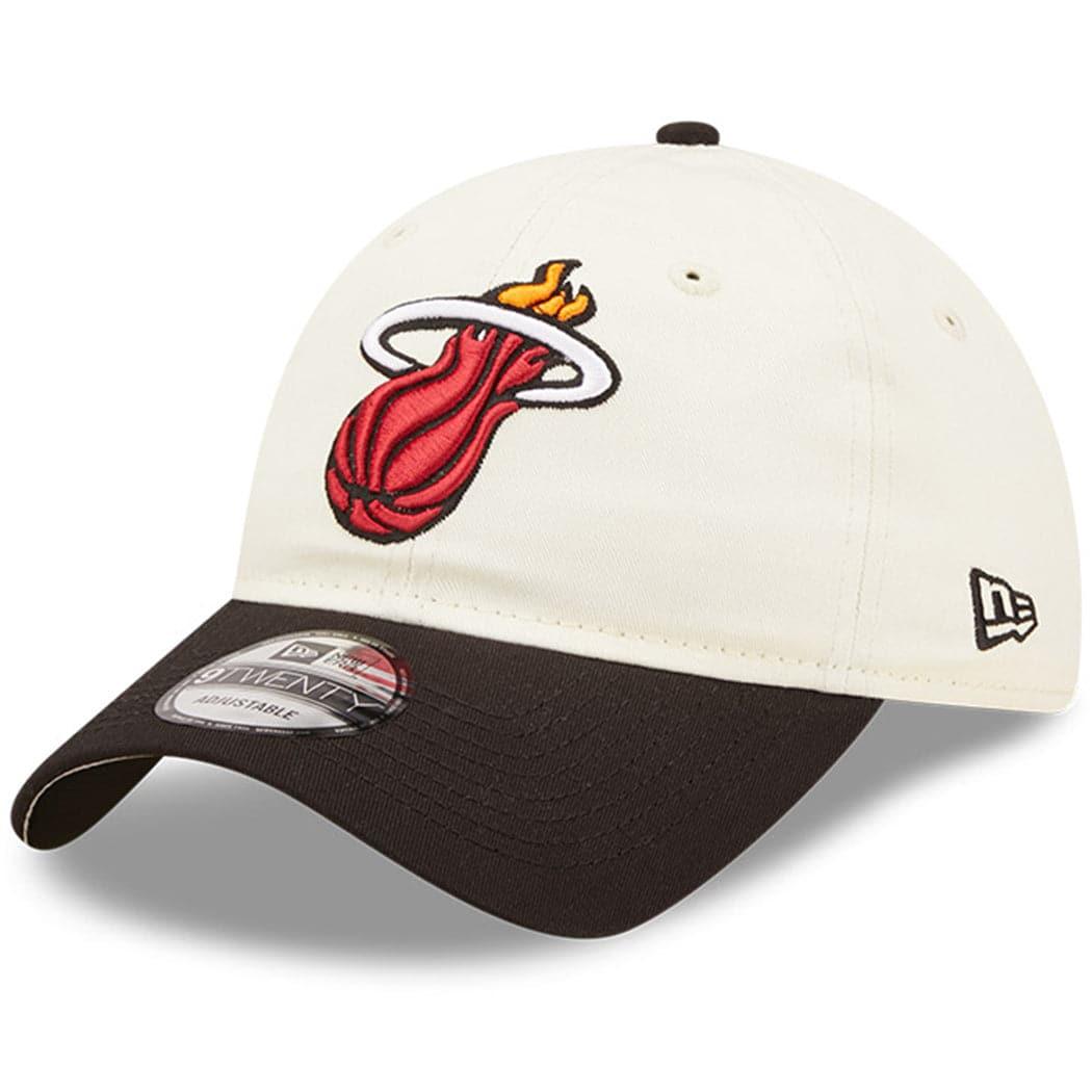 New Era Caps Miami Heat New Era NBA 2022 Draft 9TWENTY Strapback Hat - Cream