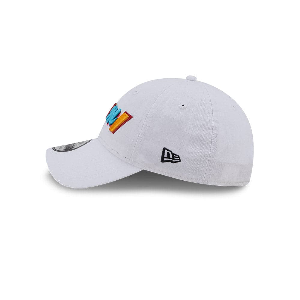 New Era Caps Miami Heat New Era NBA 22-23 City Edition 9TWENTY Strapback Hat - White
