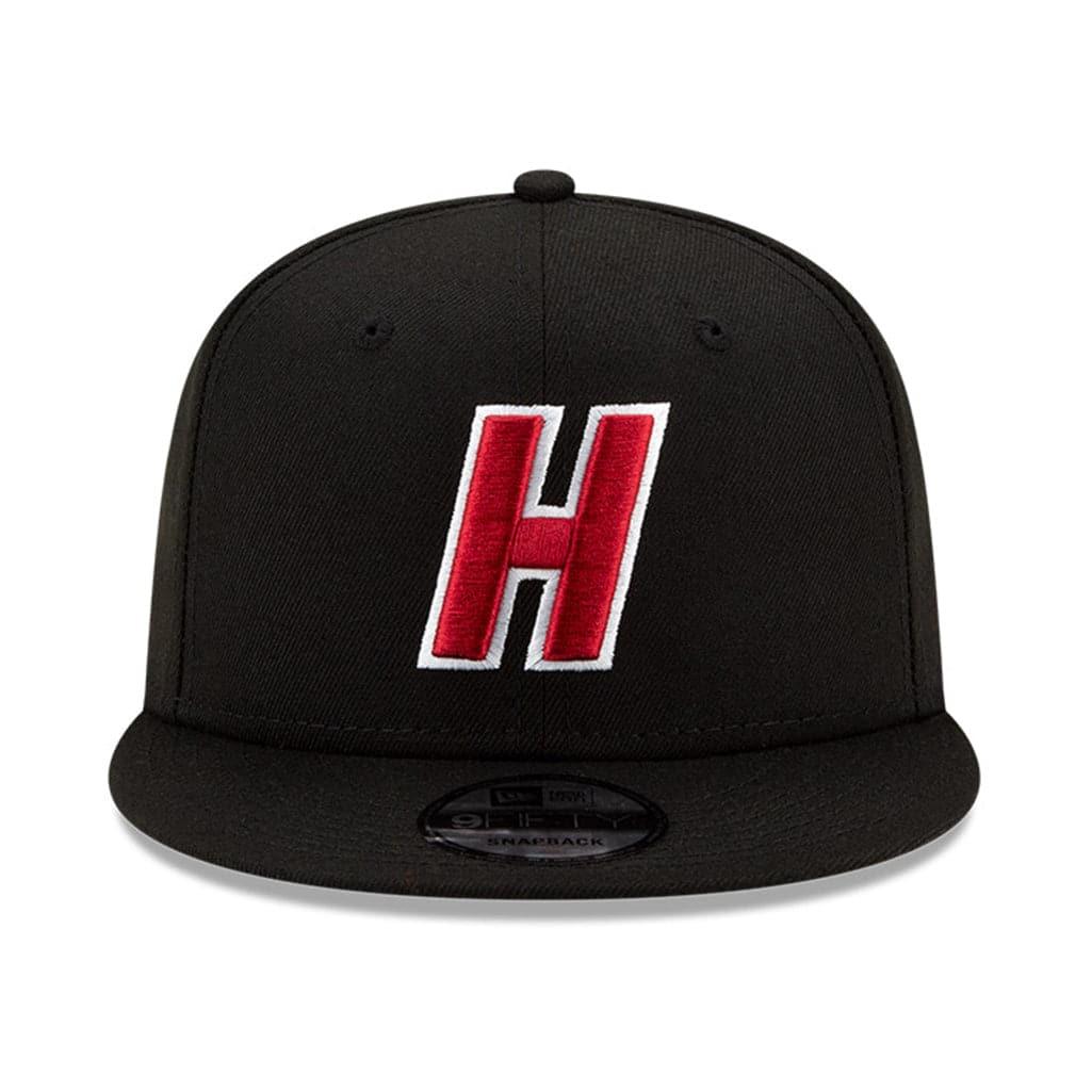 New Era Caps Miami Heat New Era NBA Ligature 9FIFTY Snapback Hat - Black