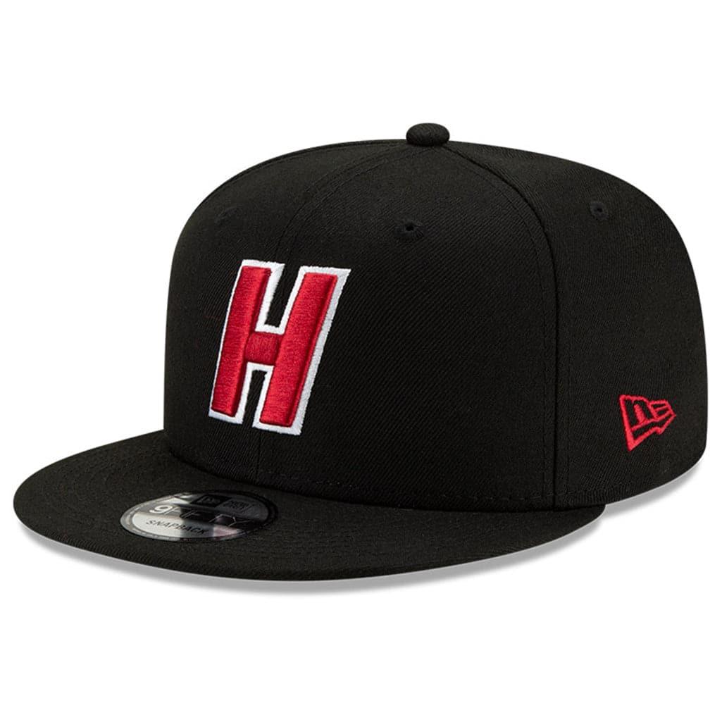New Era Caps Miami Heat New Era NBA Ligature 9FIFTY Snapback Hat - Black