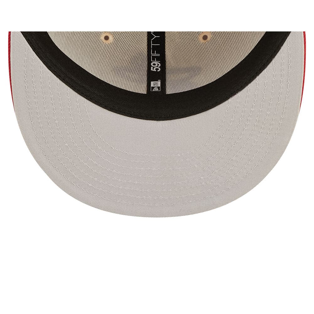 New Era Caps Miami Heat New Era NBA Tonal 2-Tone 59FIFTY Fitted Hat  - Red