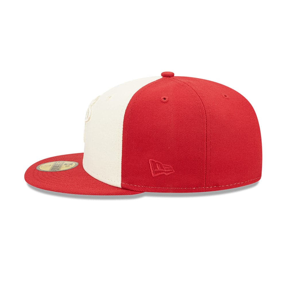 New Era Caps Miami Heat New Era NBA Tonal 2-Tone 59FIFTY Fitted Hat  - Red