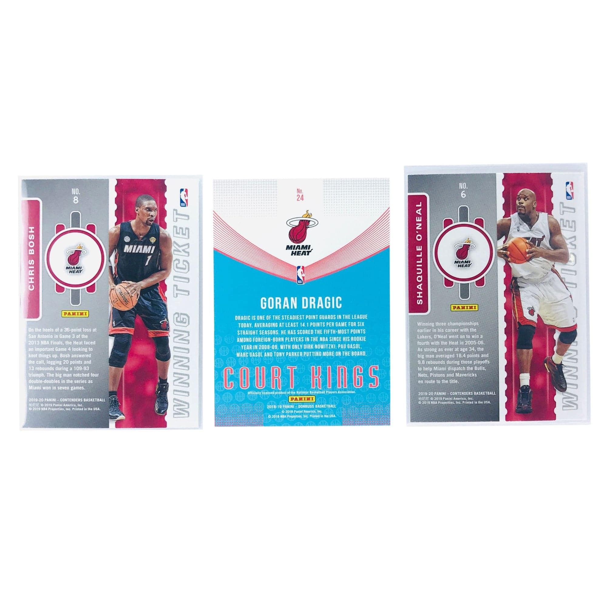 Panini Cards Miami Heat Panini NBA 3 Insert Card Set