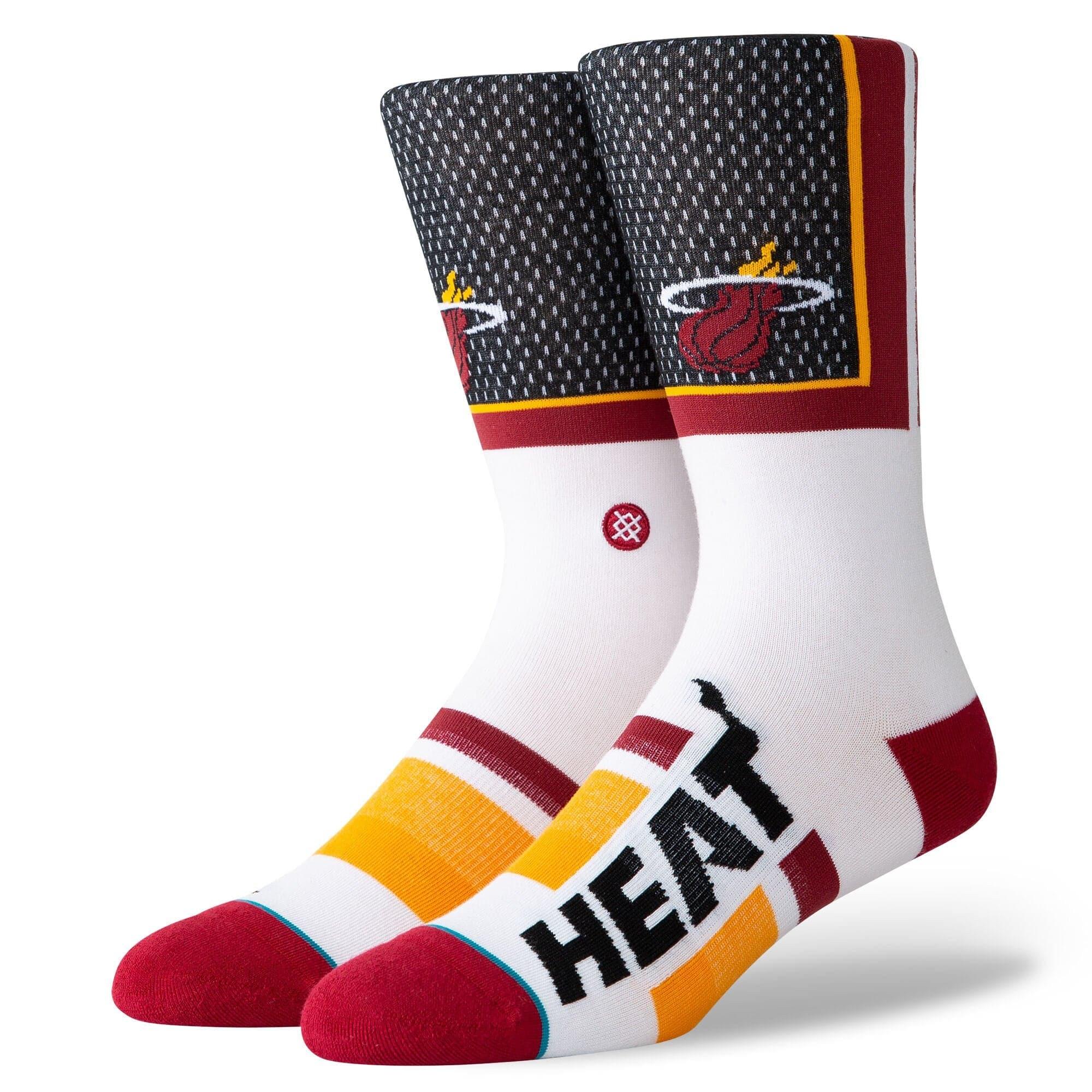 Stance Socks Miami Heat Stance NBA Shortcut 2 Crew Socks - Black
