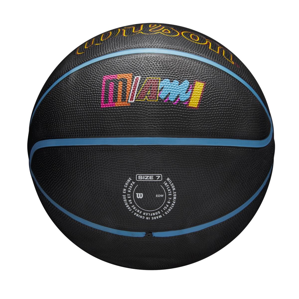 Wilson Sporting Goods Balls Miami Heat Wilson NBA 21-22 City Edition Full Size Basketball Ball - Size 7