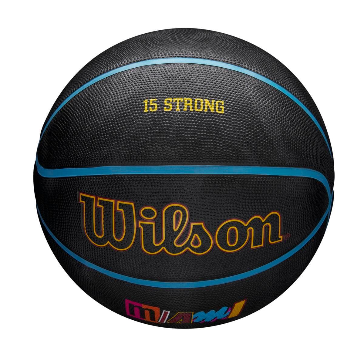 Wilson Sporting Goods Balls Miami Heat Wilson NBA 21-22 City Edition Full Size Basketball Ball - Size 7