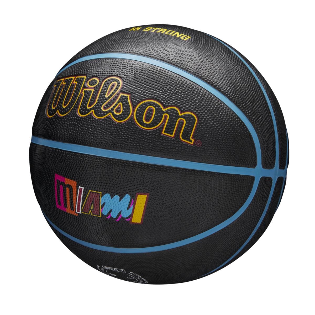 Wilson Sporting Goods Balls Miami Heat Wilson NBA 21-22 City Edition Full Size Basketball Ball - Size 7