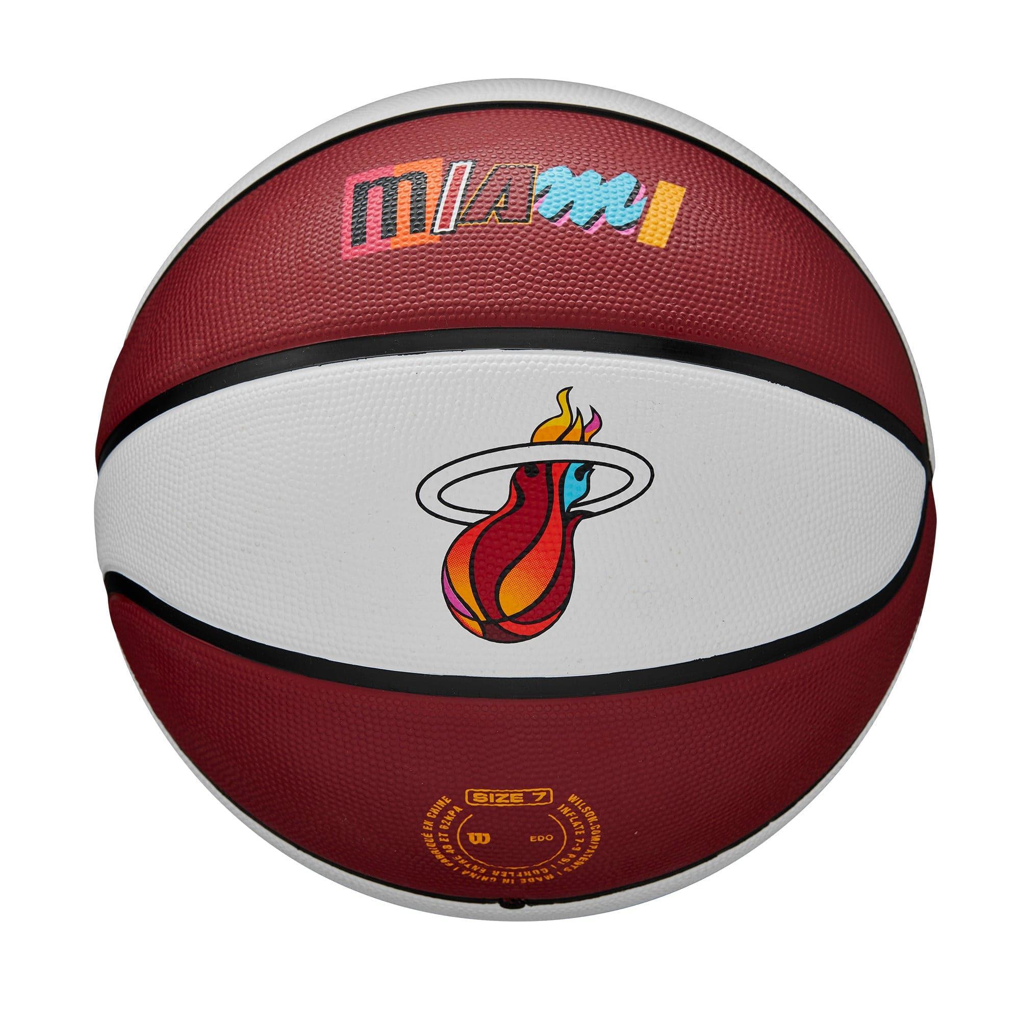 Wilson Sporting Goods Balls Miami Heat Wilson NBA 22-23 City Edition All Surface Basketball Ball