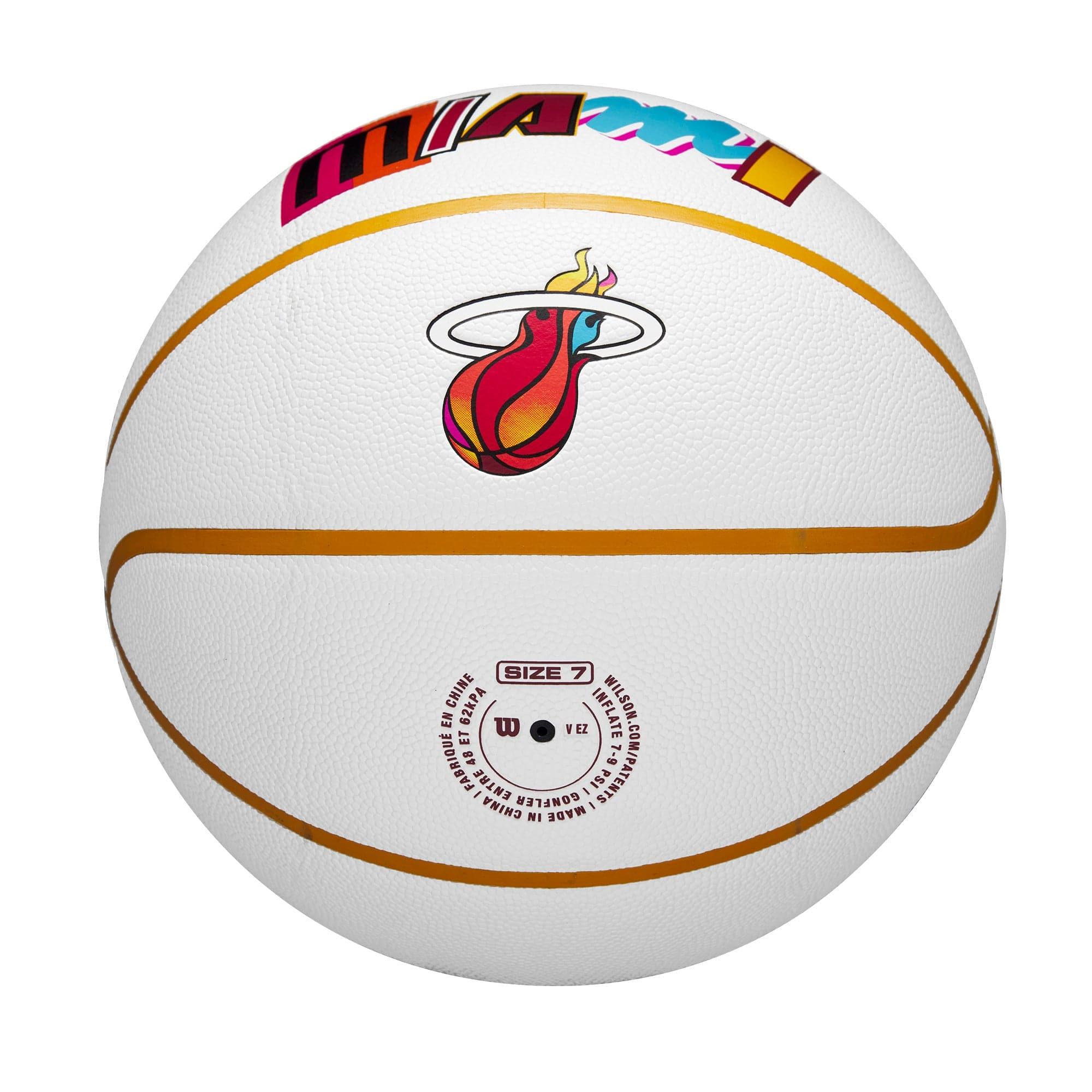 Wilson Sporting Goods Balls Miami Heat Wilson NBA 22-23 City Edition Collectors Basketball Ball