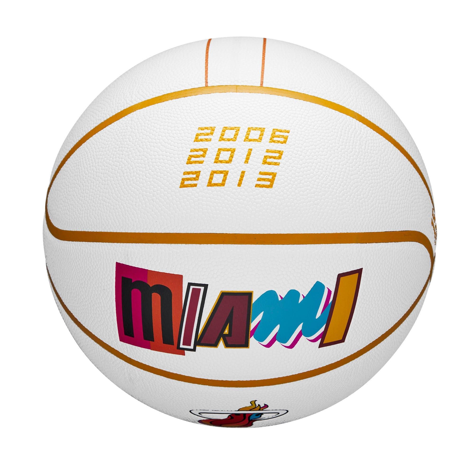 Wilson Sporting Goods Balls Miami Heat Wilson NBA 22-23 City Edition Collectors Basketball Ball
