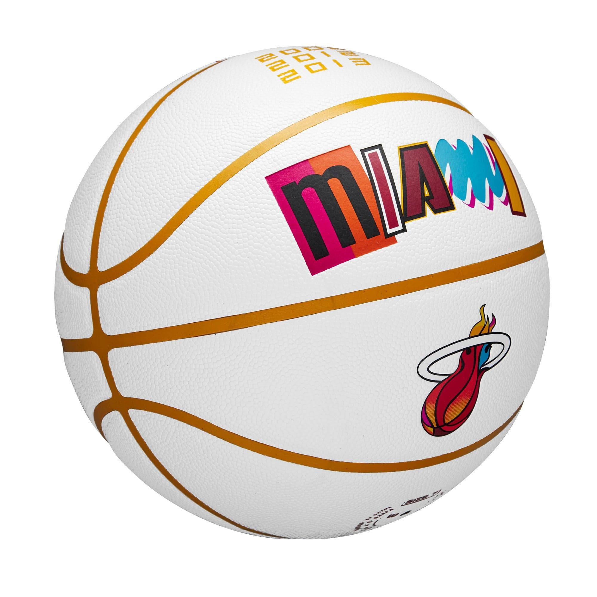 Wilson Sporting Goods Balls Miami Heat Wilson NBA 22-23 City Edition Collectors Basketball Ball