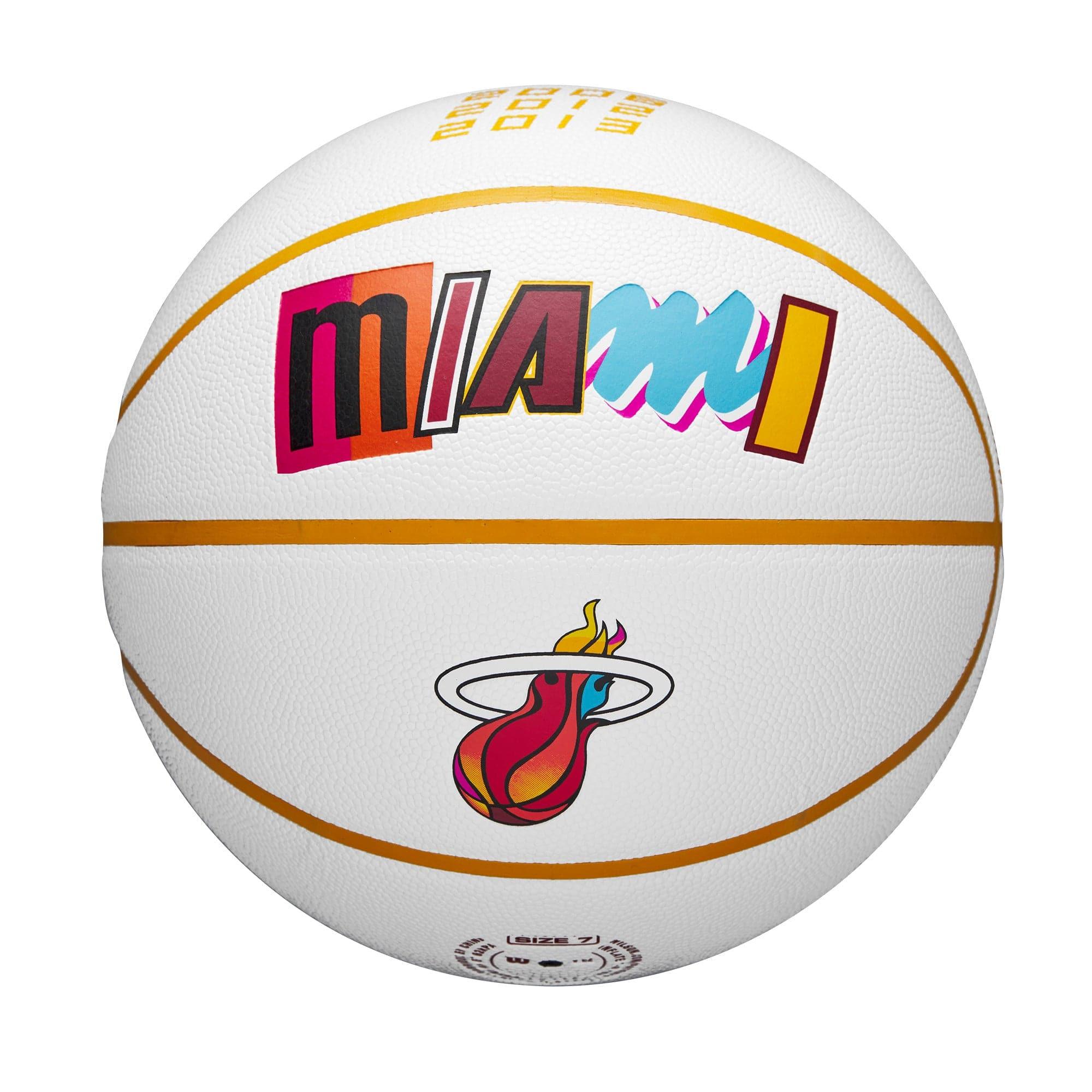 Wilson Sporting Goods Balls Miami Heat Wilson NBA 22-23 City Edition Collectors Basketball Ball