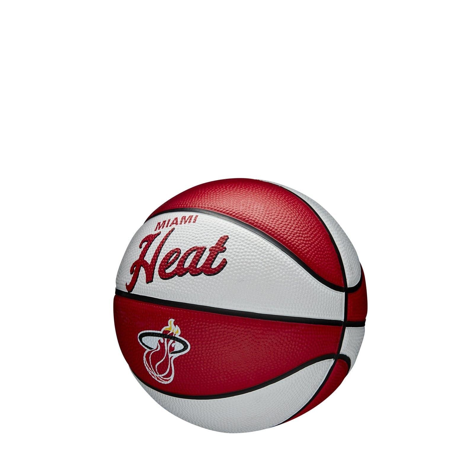 Wilson Sporting Goods Balls Miami Heat Wilson NBA Team Retro Mini Outdoor Basketball Ball