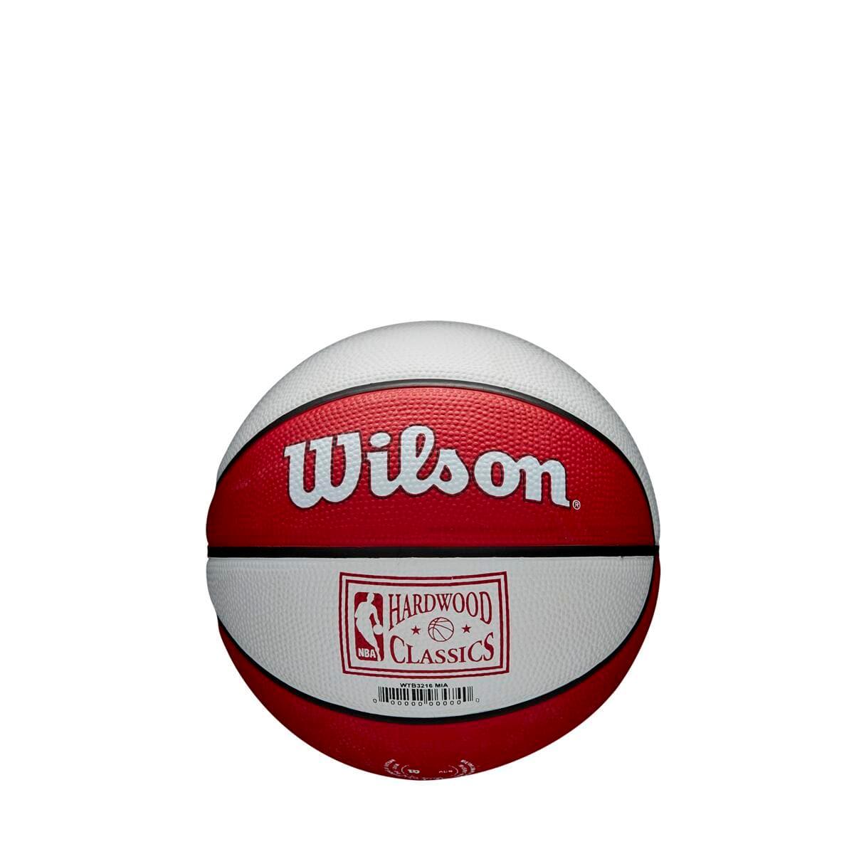 Wilson Sporting Goods Balls Miami Heat Wilson NBA Team Retro Mini Outdoor Basketball Ball