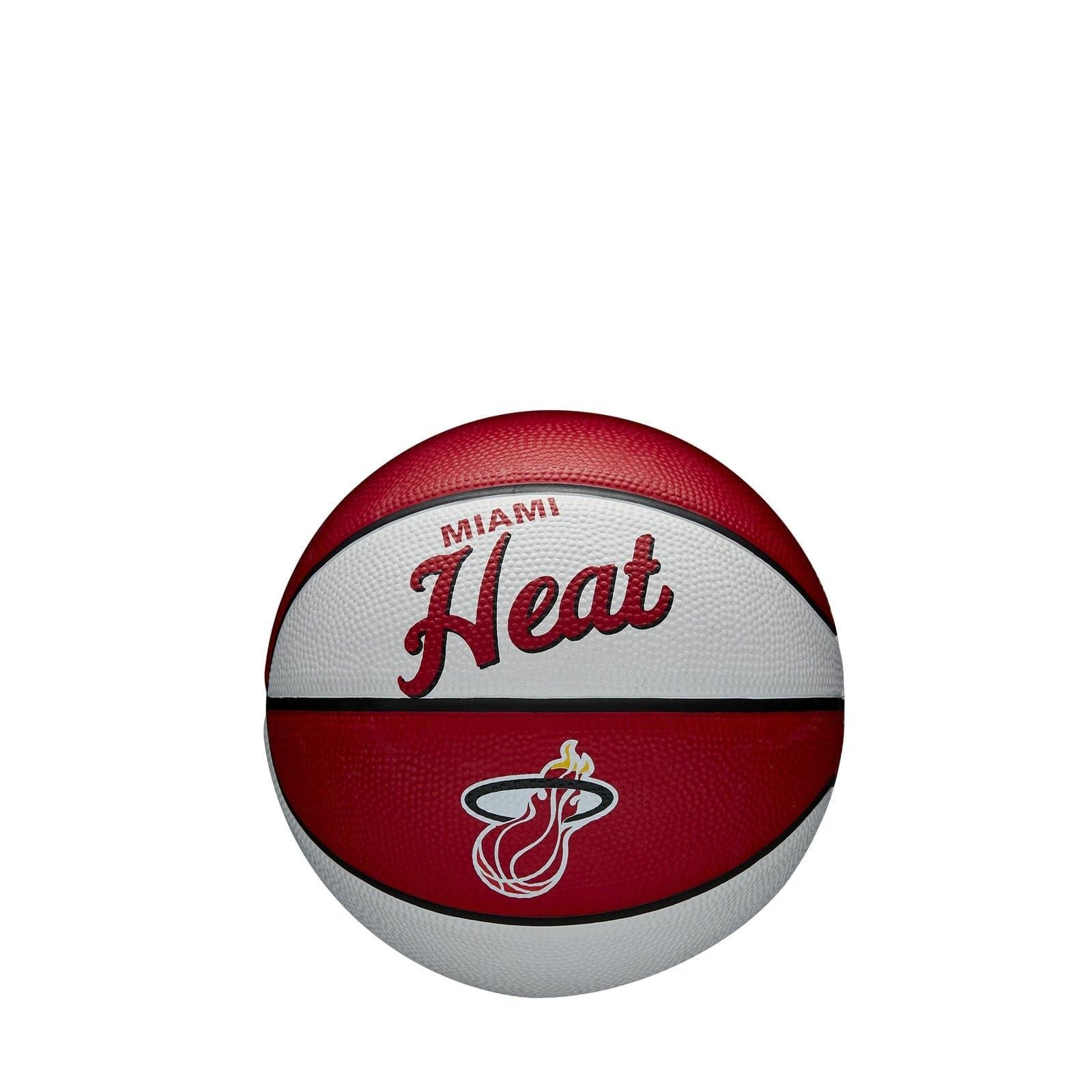 Wilson Sporting Goods Balls Miami Heat Wilson NBA Team Retro Mini Outdoor Basketball Ball