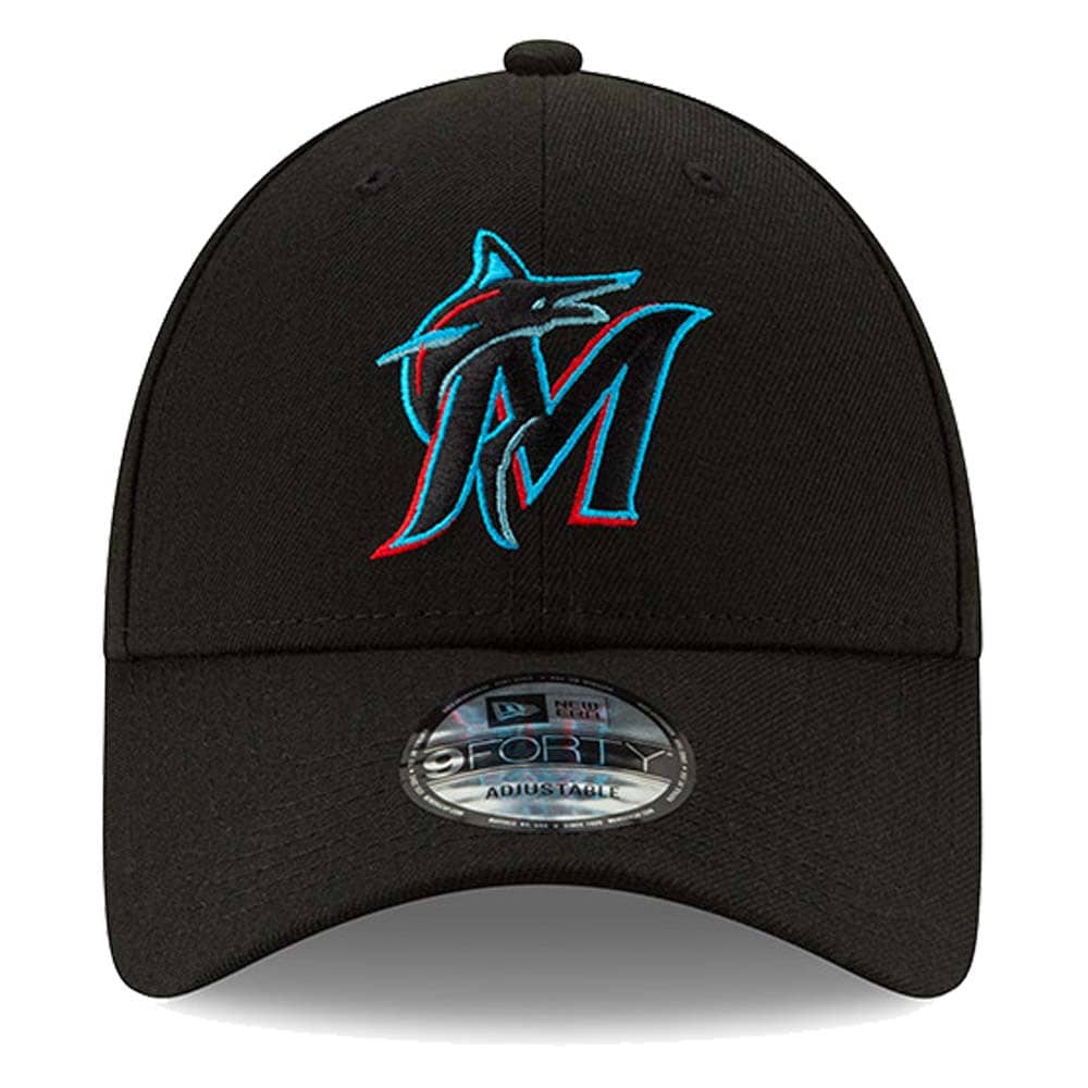 New Era Caps Miami Marlins New Era MLB Team 9FORTY Snapback Hat - Black