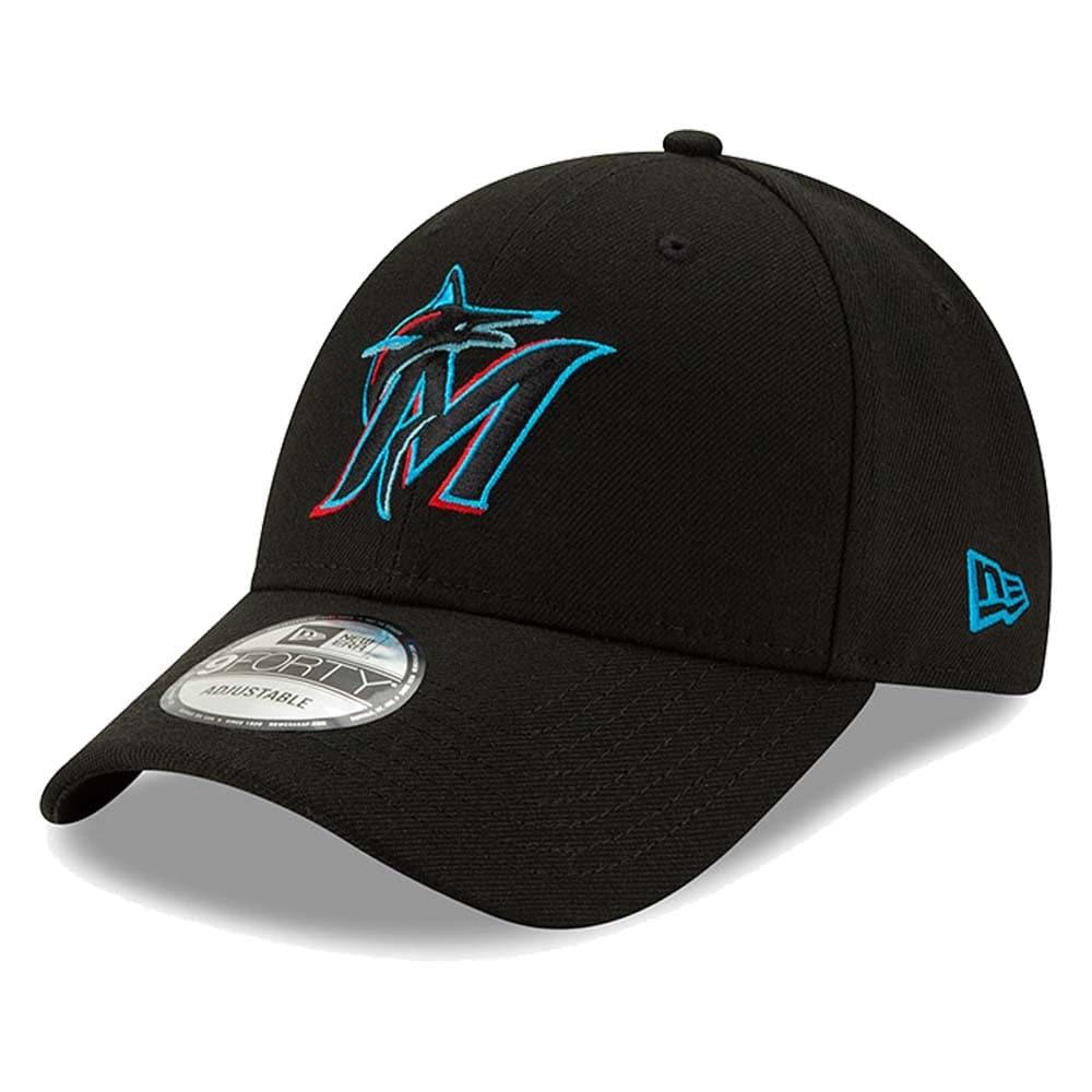 New Era Caps Miami Marlins New Era MLB Team 9FORTY Snapback Hat - Black