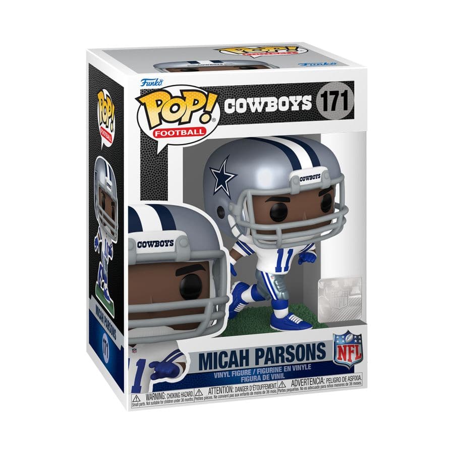 Funko Figures Micah Parsons Dallas Cowboys Funko NFL Pop Vinyl Figure - White