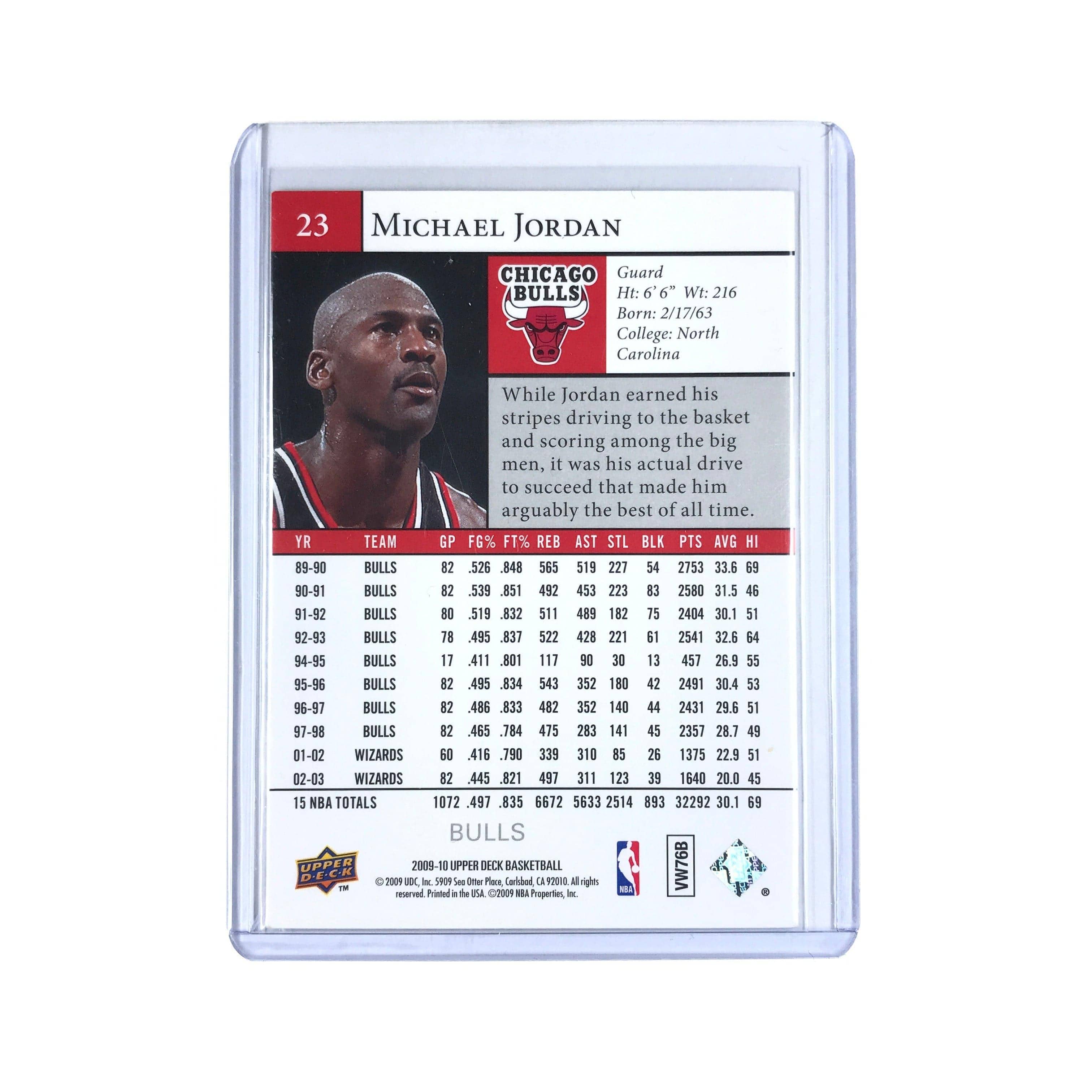 Panini Cards Michael Jordan 2009-10 Upper Deck NBA 23 Base Card