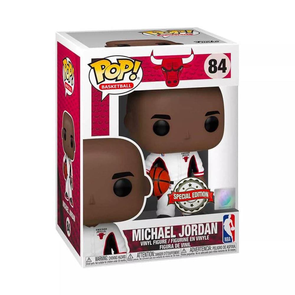 Funko Figures Michael Jordan Chicago Bulls Funko NBA Pop 84 Special Edition Figure - White