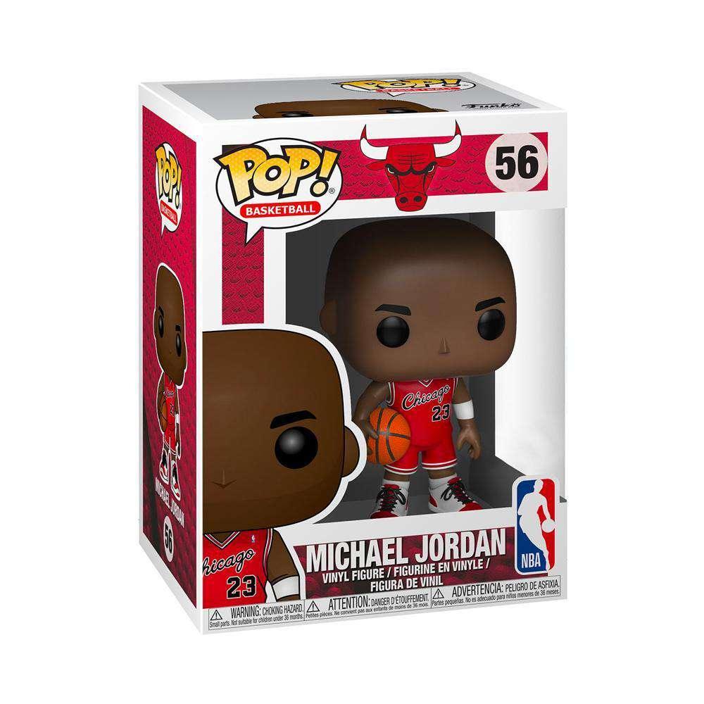 Funko Figures Michael Jordan Chicago Bulls Funko NBA Rookie Pop 56 Figure - Red