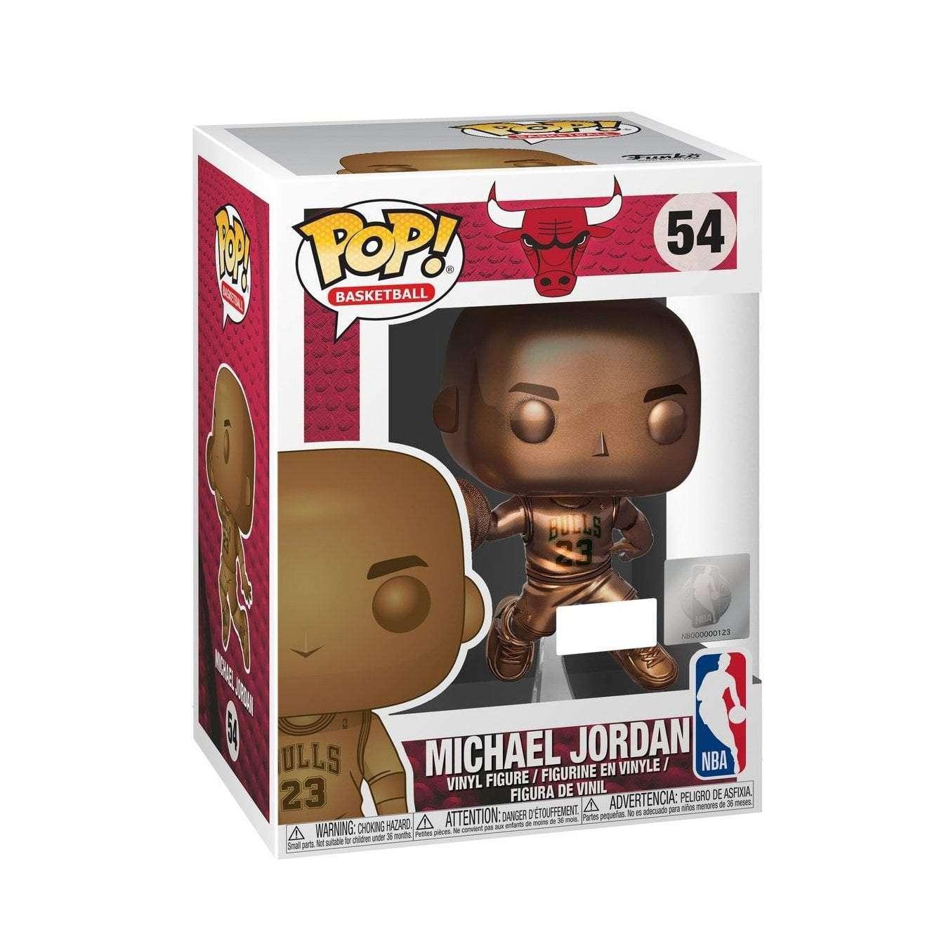 Funko Figures Michael Jordan Chicago Bulls Funko NBA Special Edition Pop 54 Figure - Bronzed