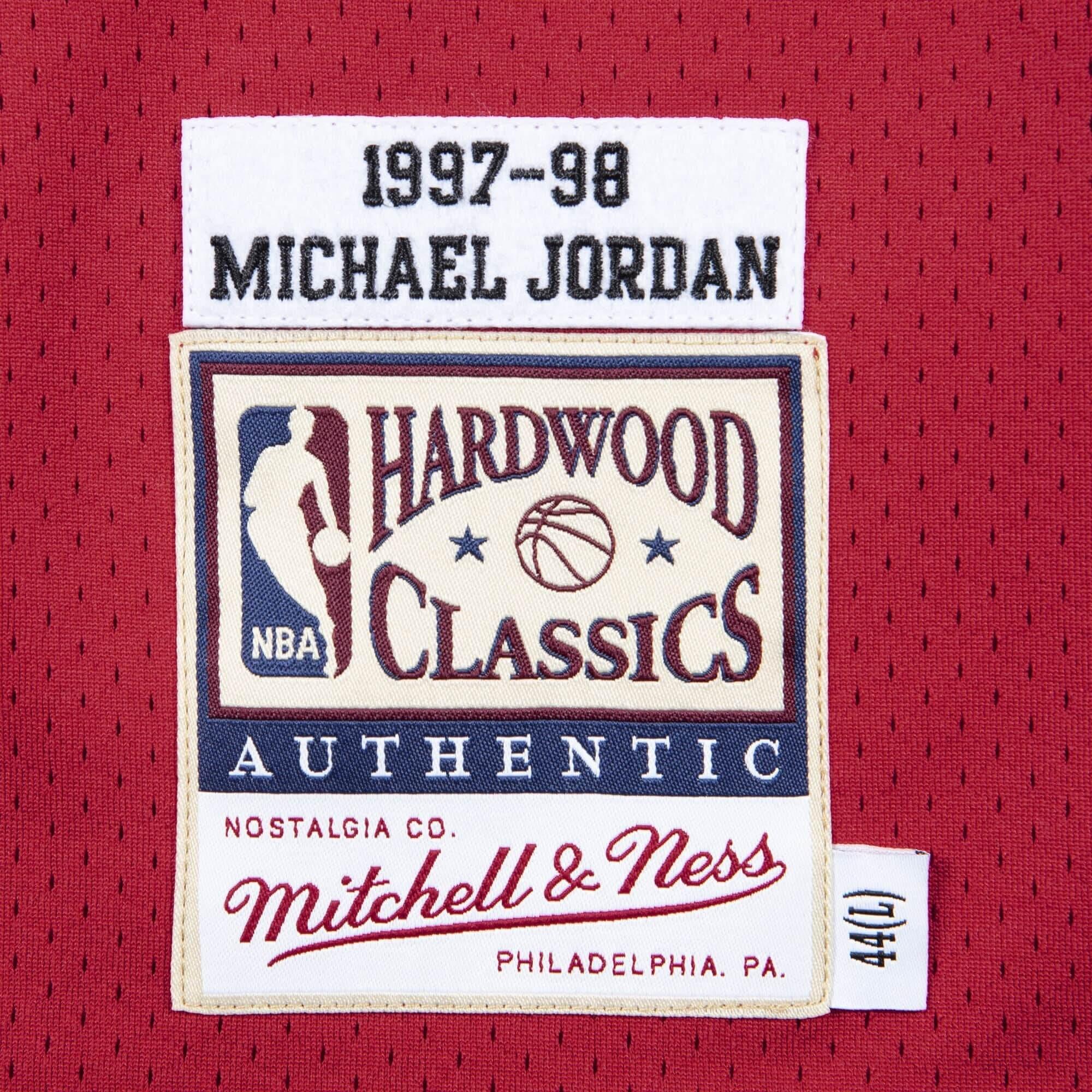 Mitchell And Ness Jerseys Michael Jordan Chicago Bulls Mitchell & Ness NBA 97-98 Finals Authentic Jersey - Red
