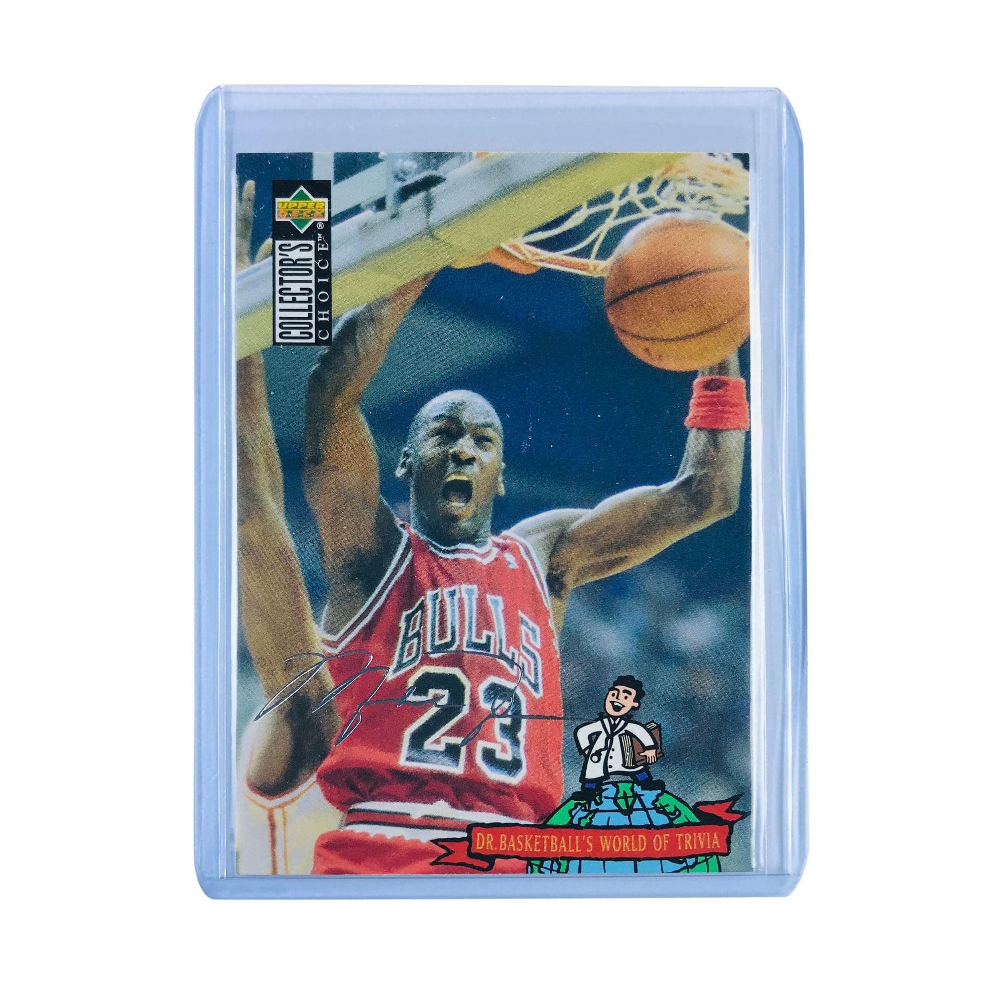 Upper Deck Cards Michael Jordan Chicago Bulls Upper Deck Collector's Choice NBA Trivia Silver Card