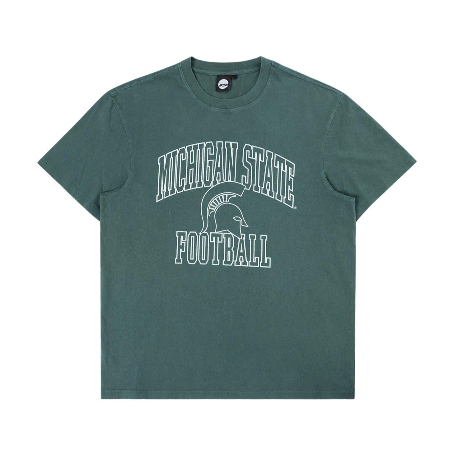NCAA Branded T-Shirts Michigan State Spartans NCAA Team Arch Vintage T-Shirt - Faded Green