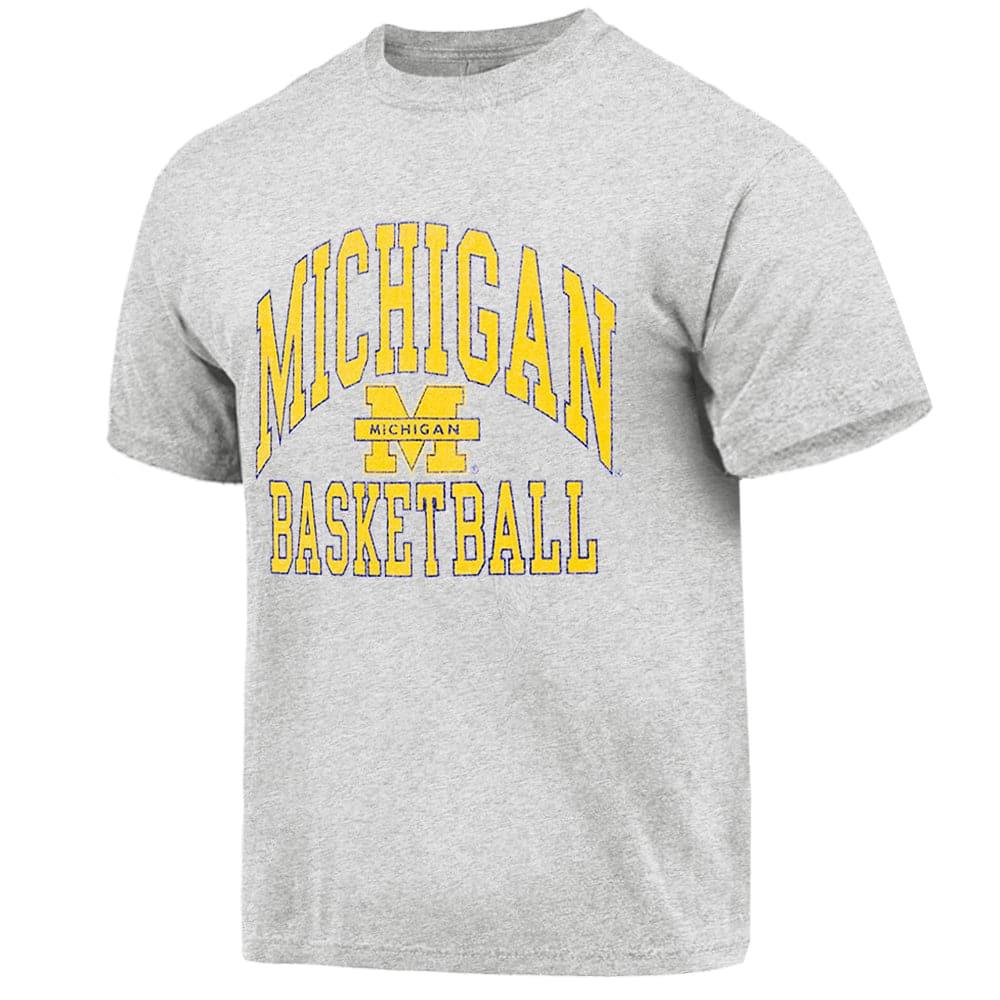 NCAA Branded T-Shirts Michigan Wolverines NCAA Team Arch Vintage T-Shirt - Vintage Grey Marle