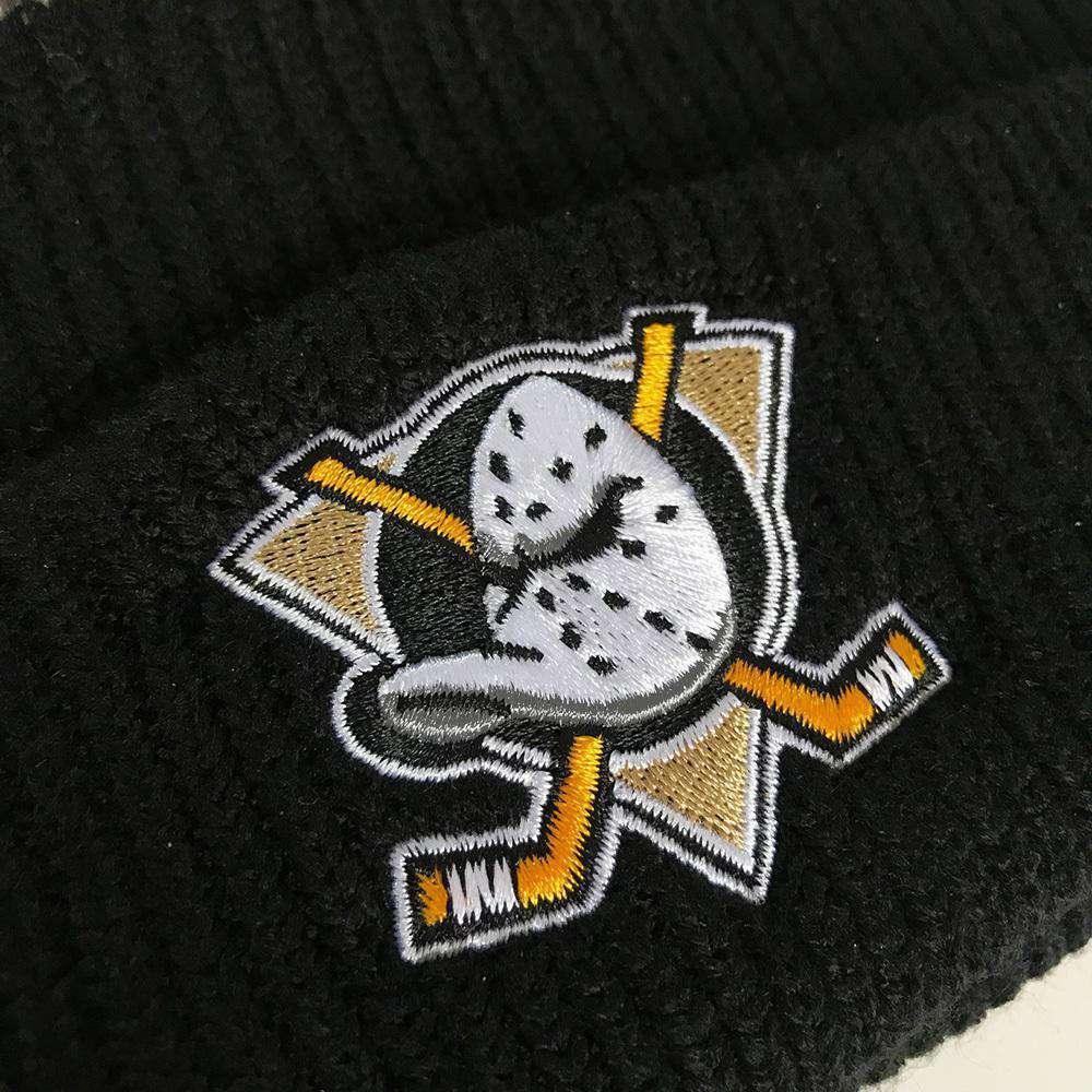 47 Brand Beanies Mighty Ducks '47 NHL Backdrop Cuff Knit Beanie - Black