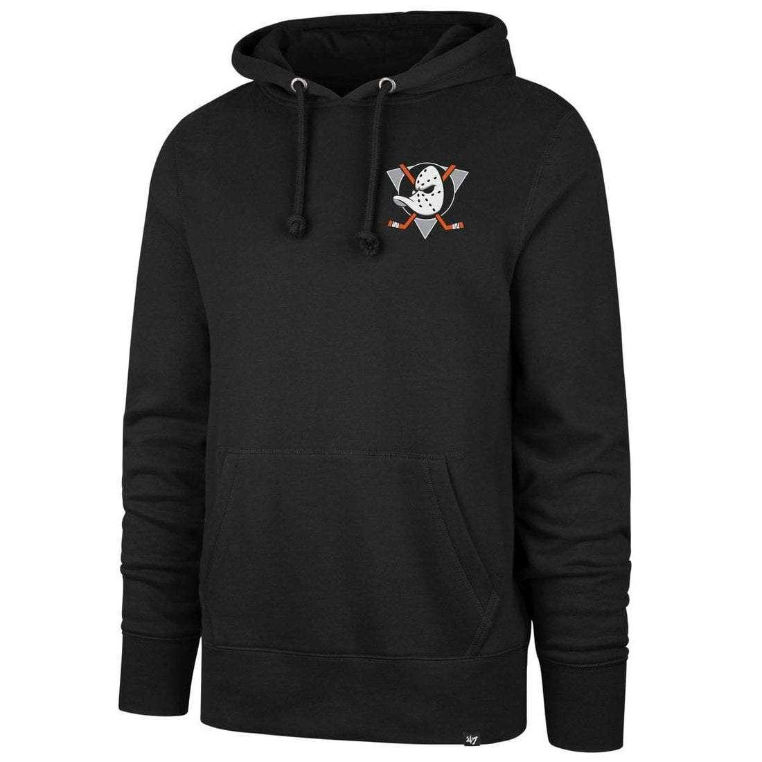 47 Brand Jumpers Mighty Ducks '47 NHL Backer Headline Hoodie Jumper - Black