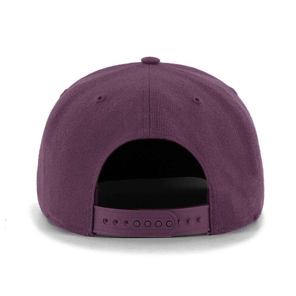 47 Brand Caps Mighty Ducks '47 NHL Team Audible DB Pre-Curved Snapback Hat - Plum