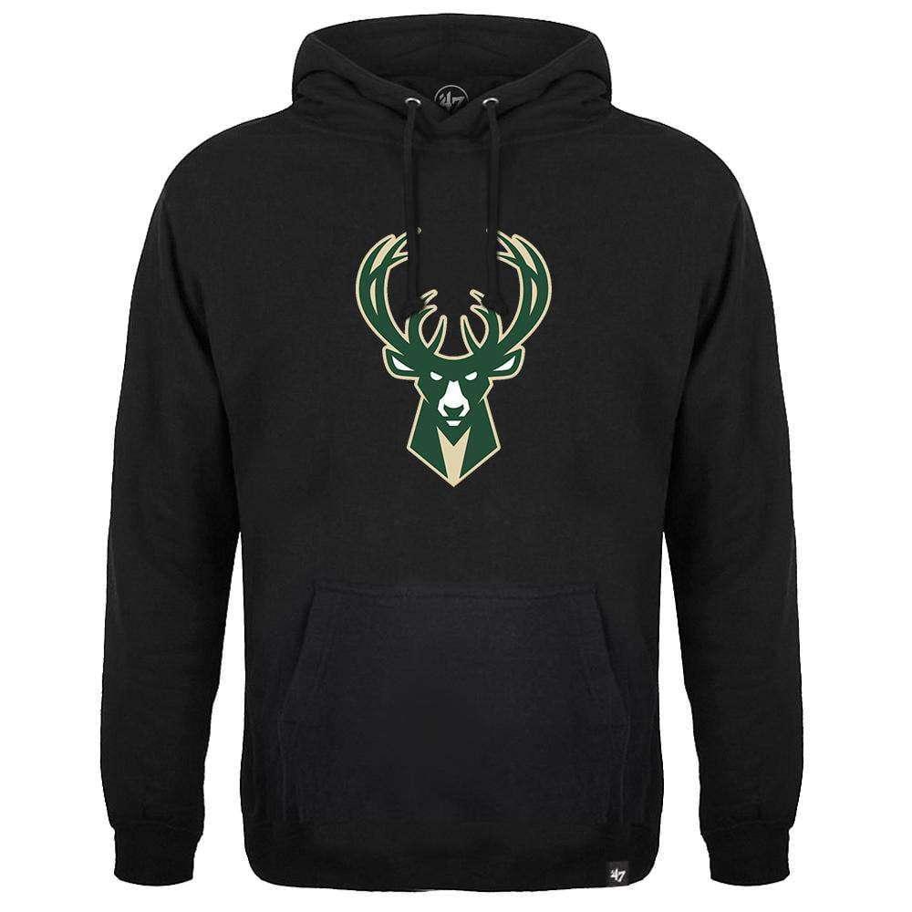47 Brand Jumpers Milwaukee Bucks '47 NBA Team Headline Hoodie Jumper - Black