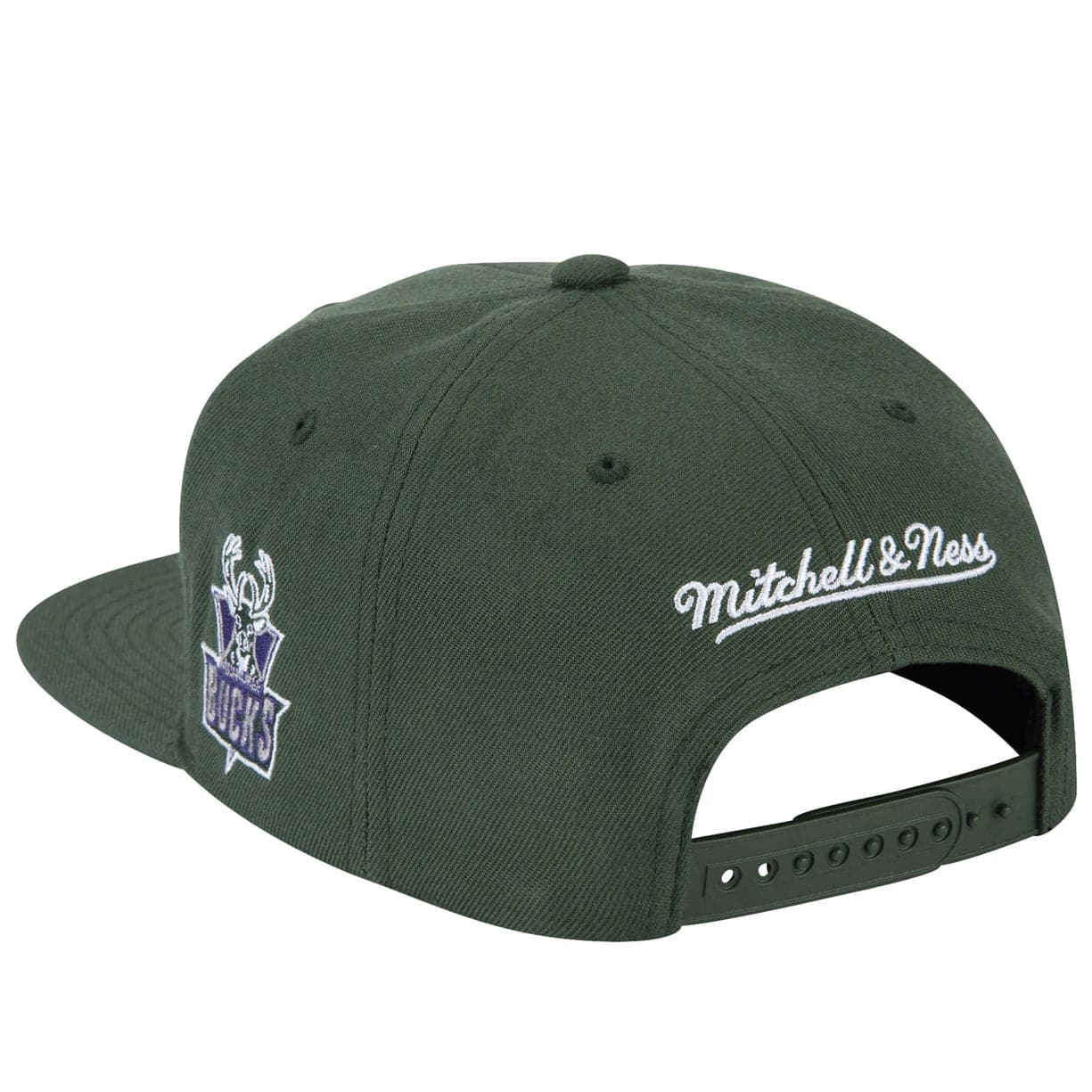 Mitchell And Ness Caps Milwaukee Bucks Mitchell & Ness NBA HWC Wildback Snapback Hat - Green