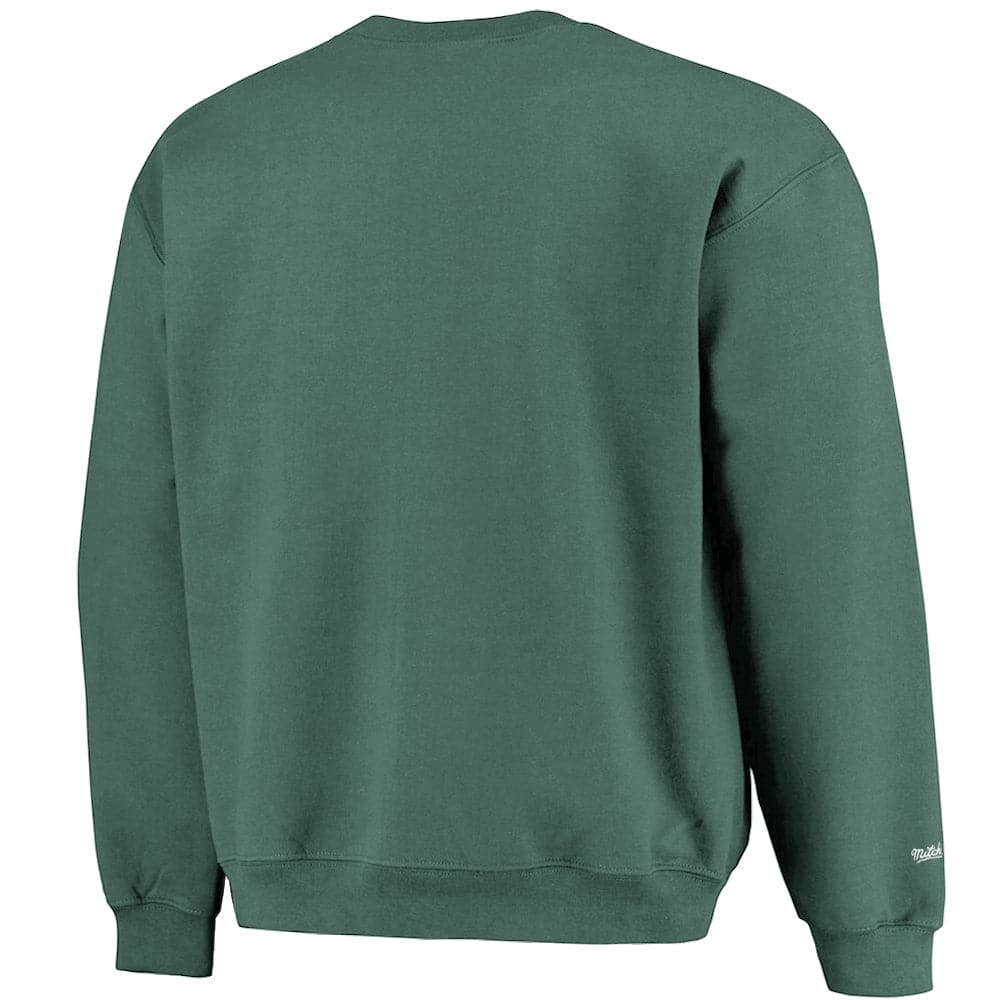 Mitchell And Ness Jumpers Milwaukee Bucks Mitchell & Ness NBA Paint Brush Crew Jumper - Faded Green