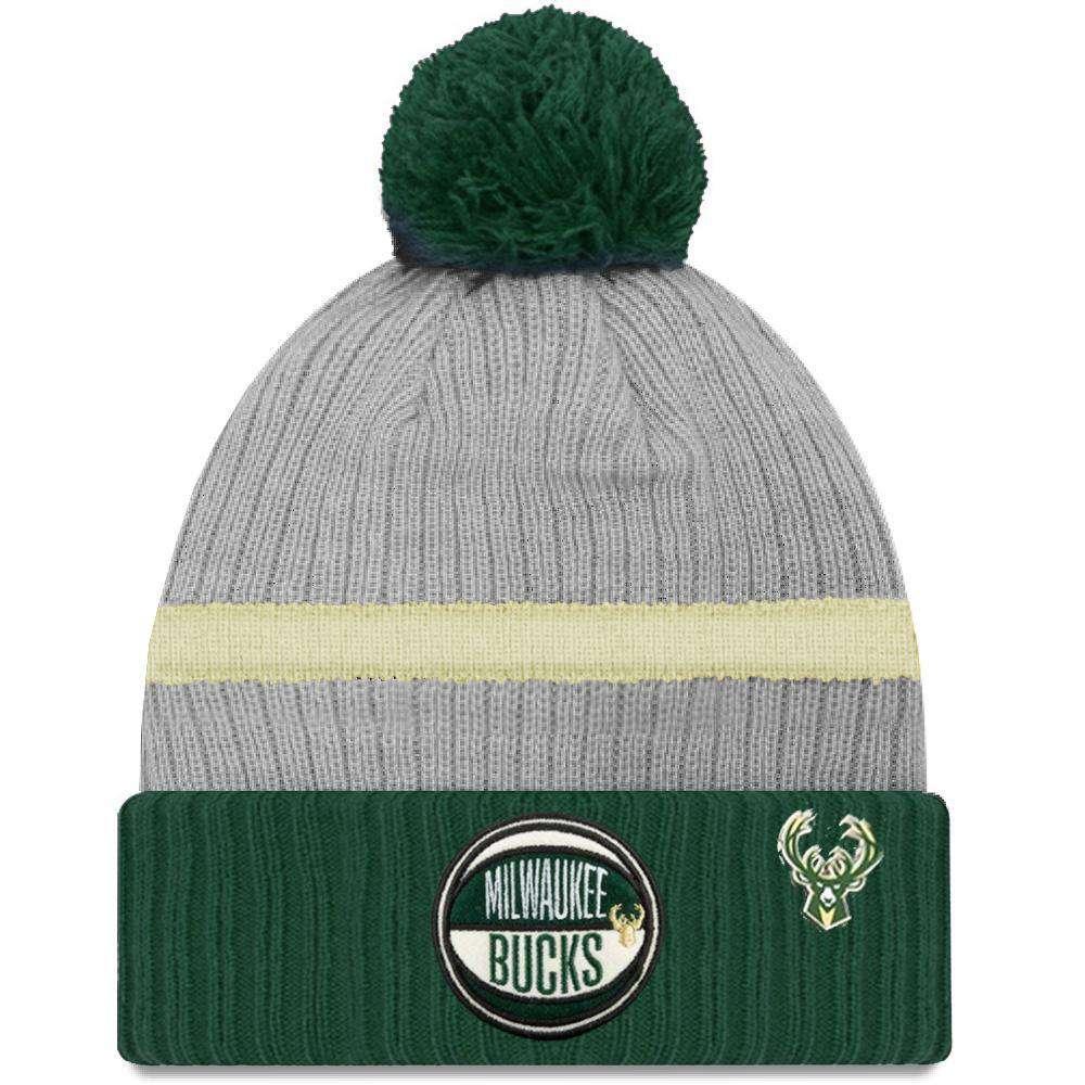 New Era Beanies Milwaukee Bucks New Era 2019 NBA Draft Knit Beanie - Heather