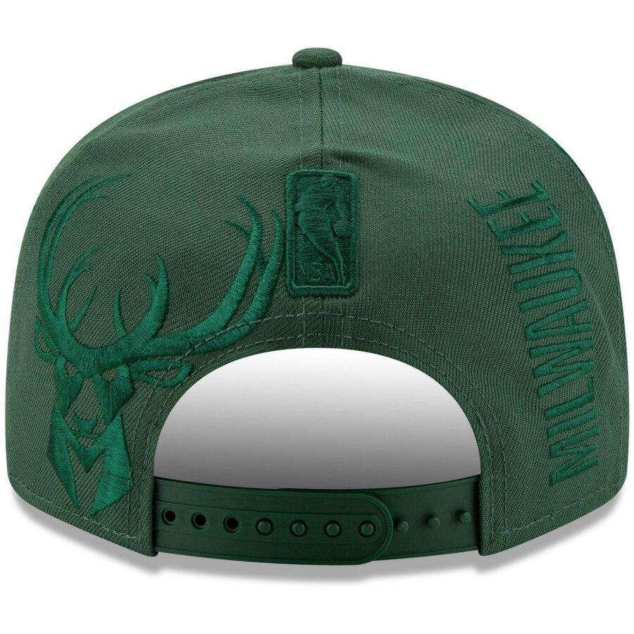 New Era Caps Milwaukee Bucks New Era NBA 2019 Tonal Tip-Off 9FIFTY Snapback Hat - Green