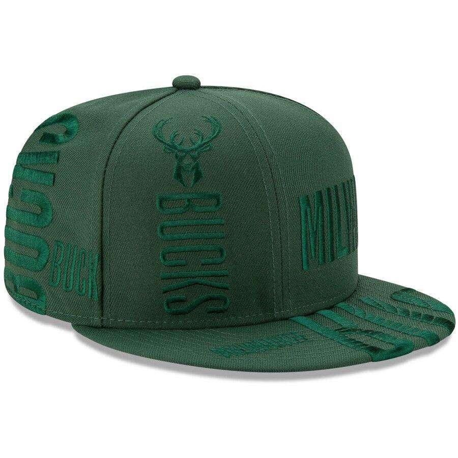 New Era Caps Milwaukee Bucks New Era NBA 2019 Tonal Tip-Off 9FIFTY Snapback Hat - Green