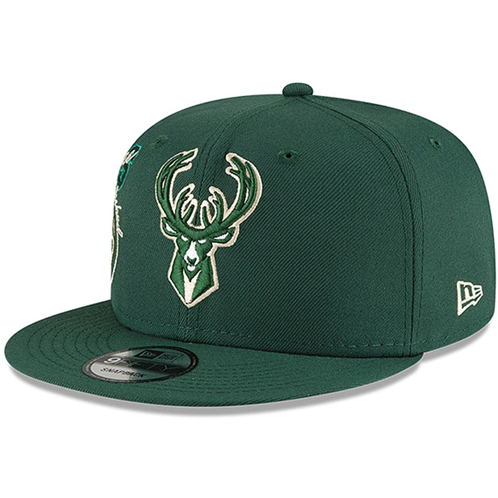New Era Caps Milwaukee Bucks New Era NBA 21-22 Back Half 9FIFTY Snapback Hat - Green