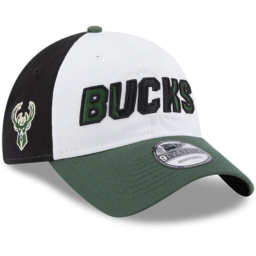 New Era Caps Milwaukee Bucks New Era NBA 22-23 Back Half 9TWENTY Strapback Hat