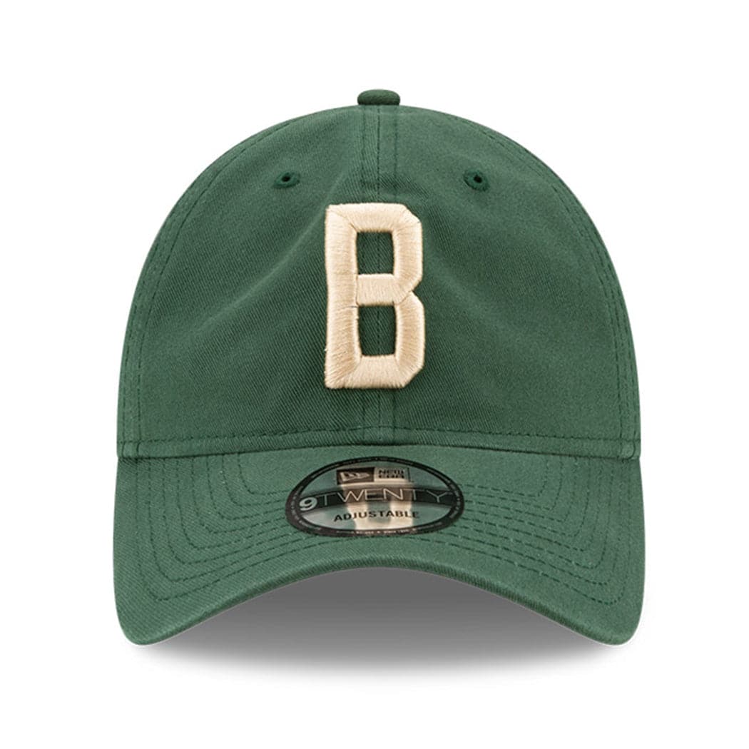 New Era Caps Milwaukee Bucks New Era NBA Ligature 9TWENTY Curved Hat - Green
