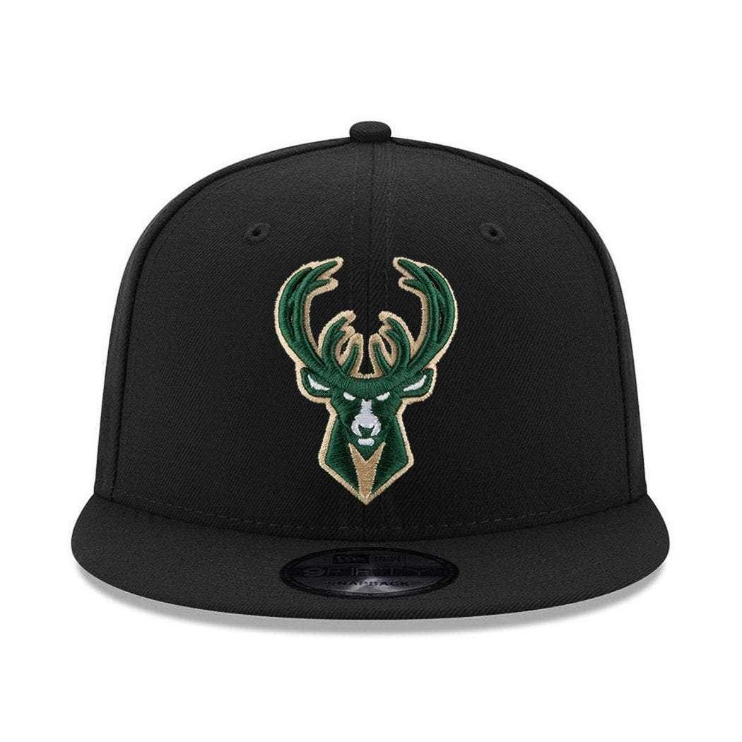 New Era Caps Milwaukee Bucks New Era NBA Team 9FIFTY Snapback Hat - Black