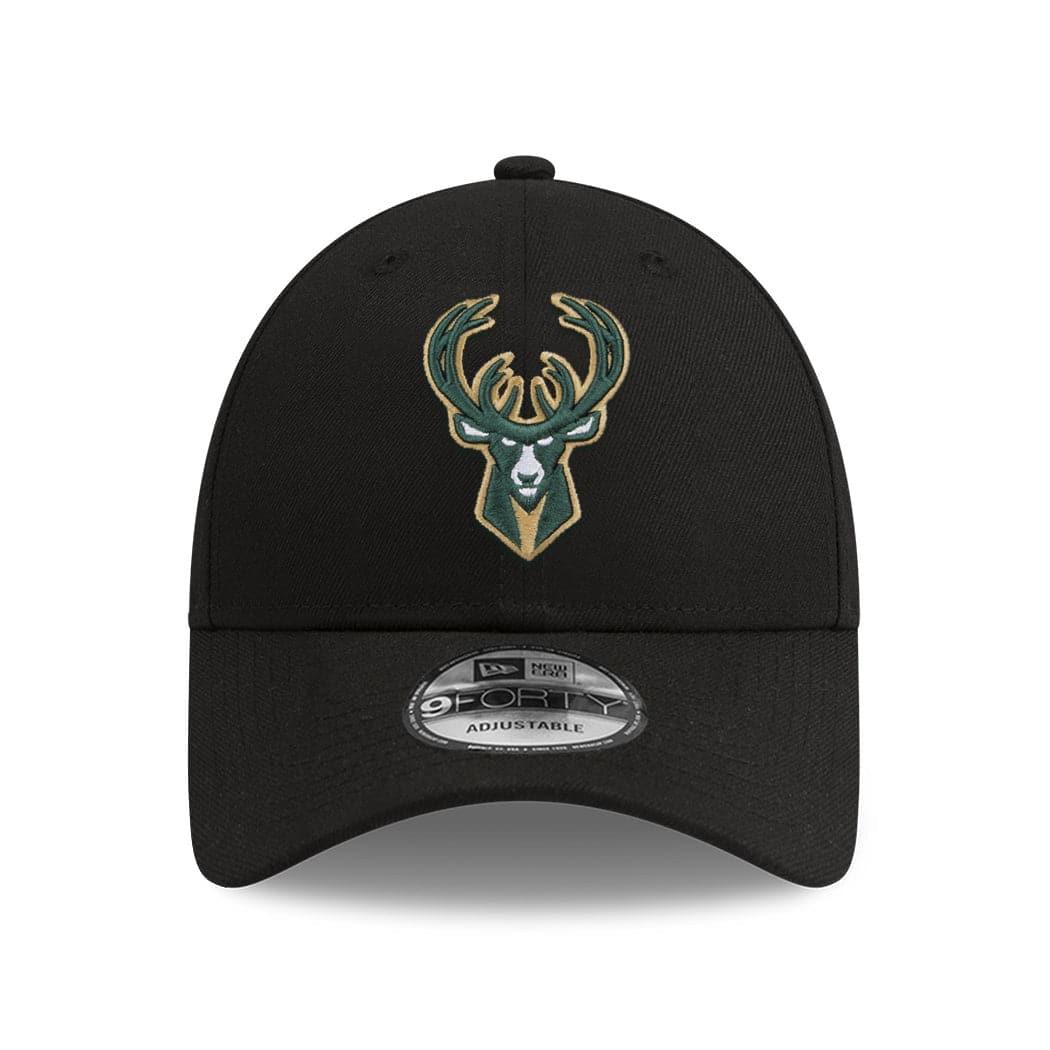 New Era Caps Milwaukee Bucks New Era NBA Team 9FORTY Snapback Hat - Black